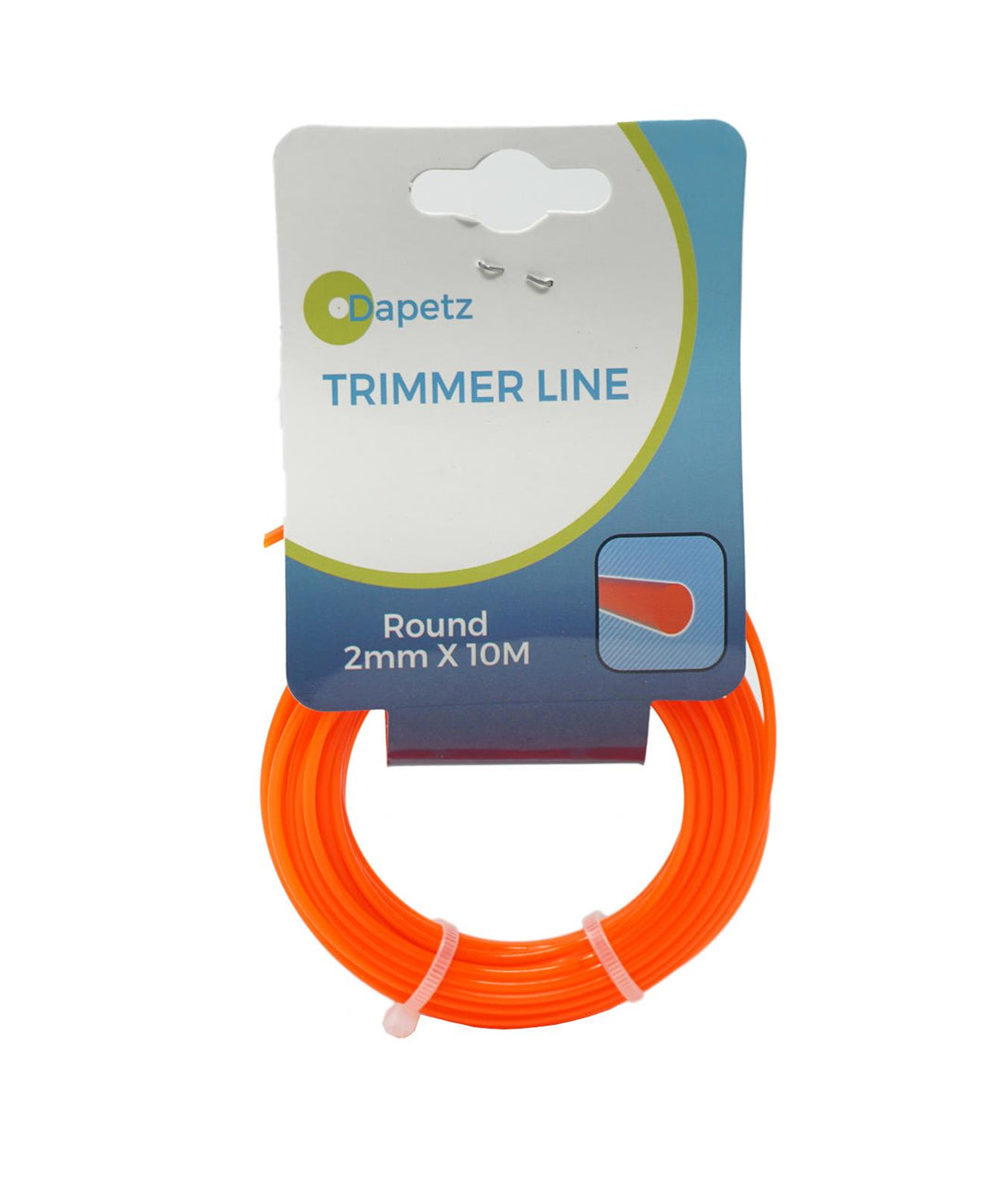 Round Strimmer Cord Line Wire String Nylon Petrol Trimmer 10m x 2mm by Dapetz