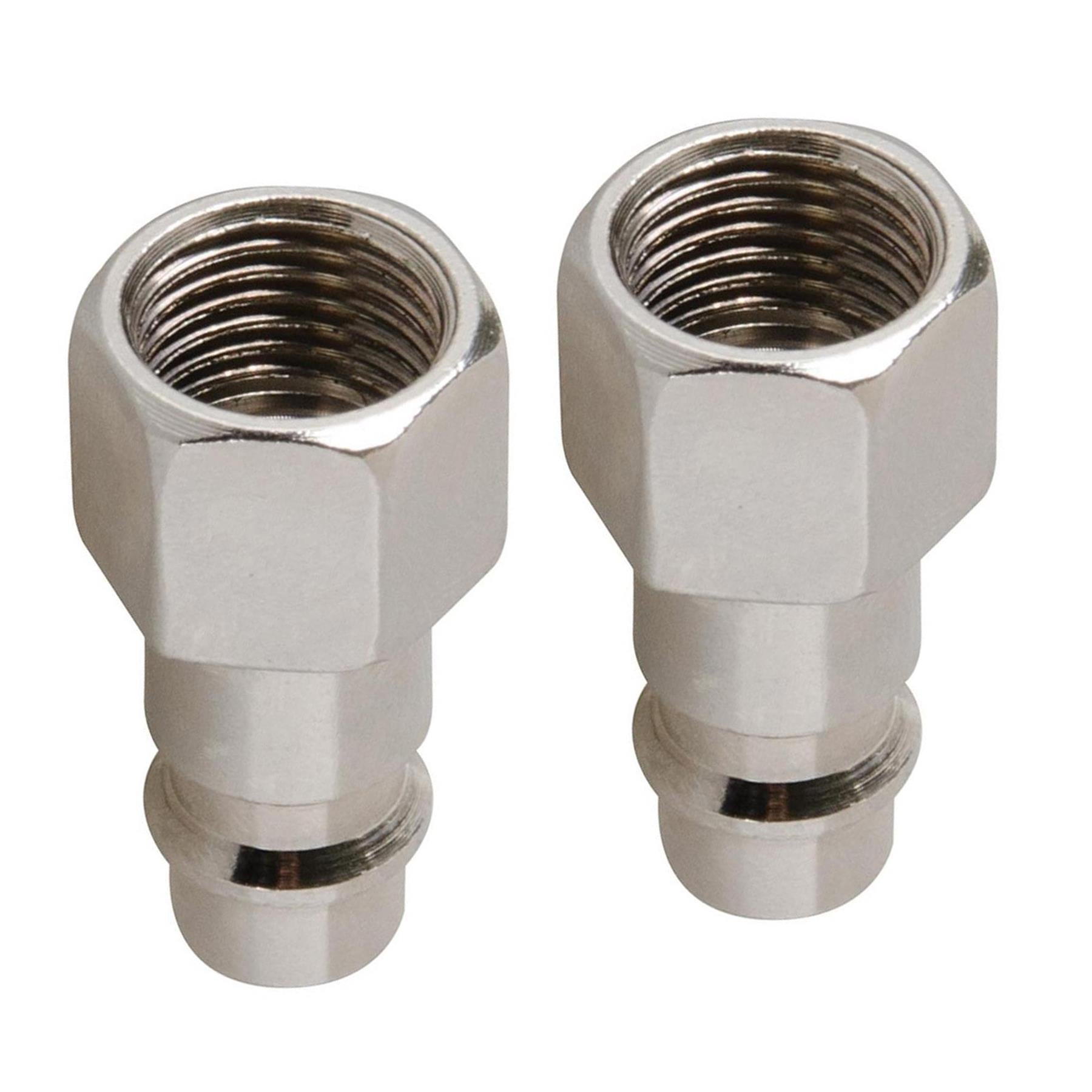 Euro Airline Hose Fitting Connector 1/4" BSP Quick Release Female Thread 2PC