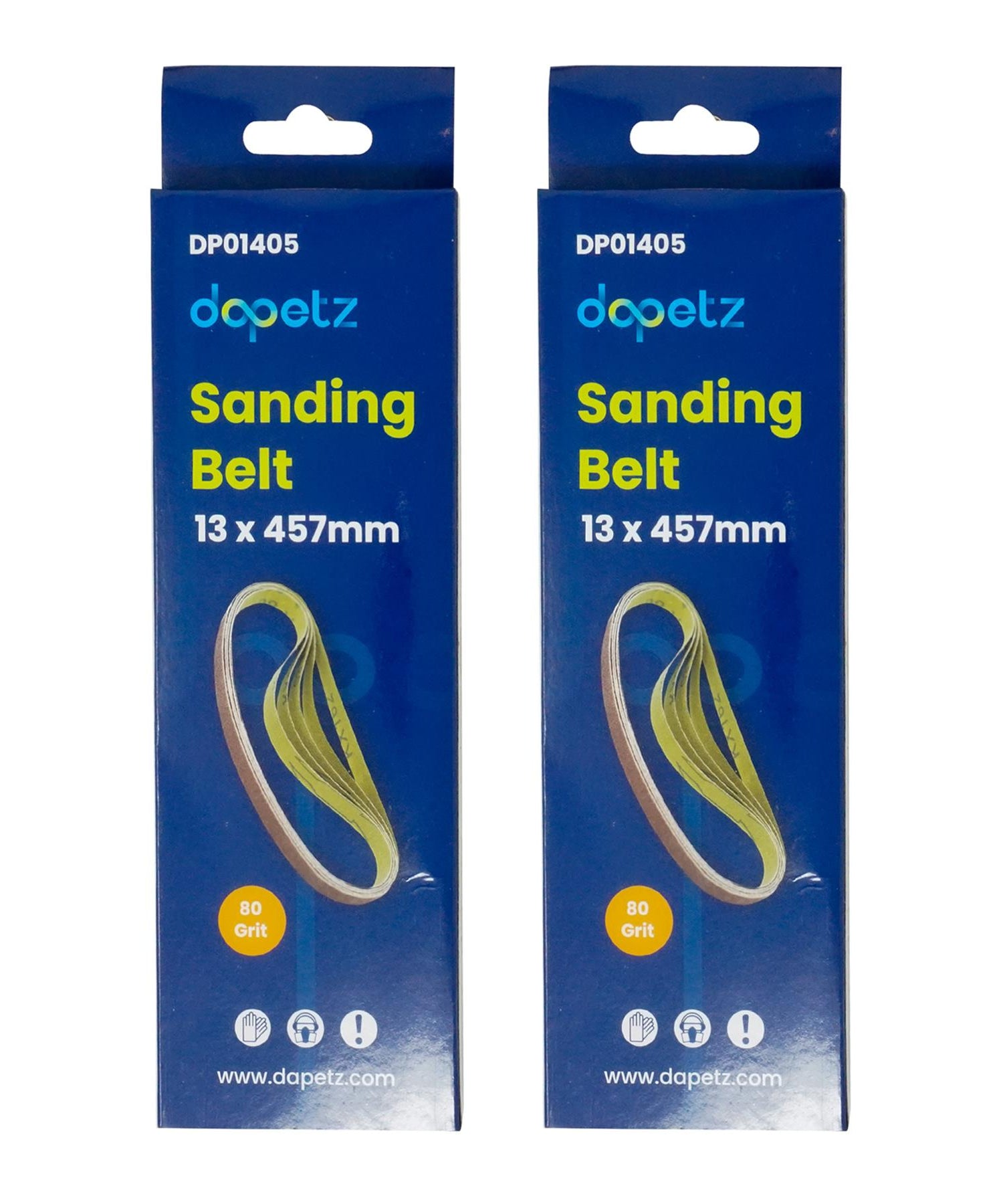 (Pack of 10) Sanding Belts Finger Sander 13 x 457mm by Dapetz