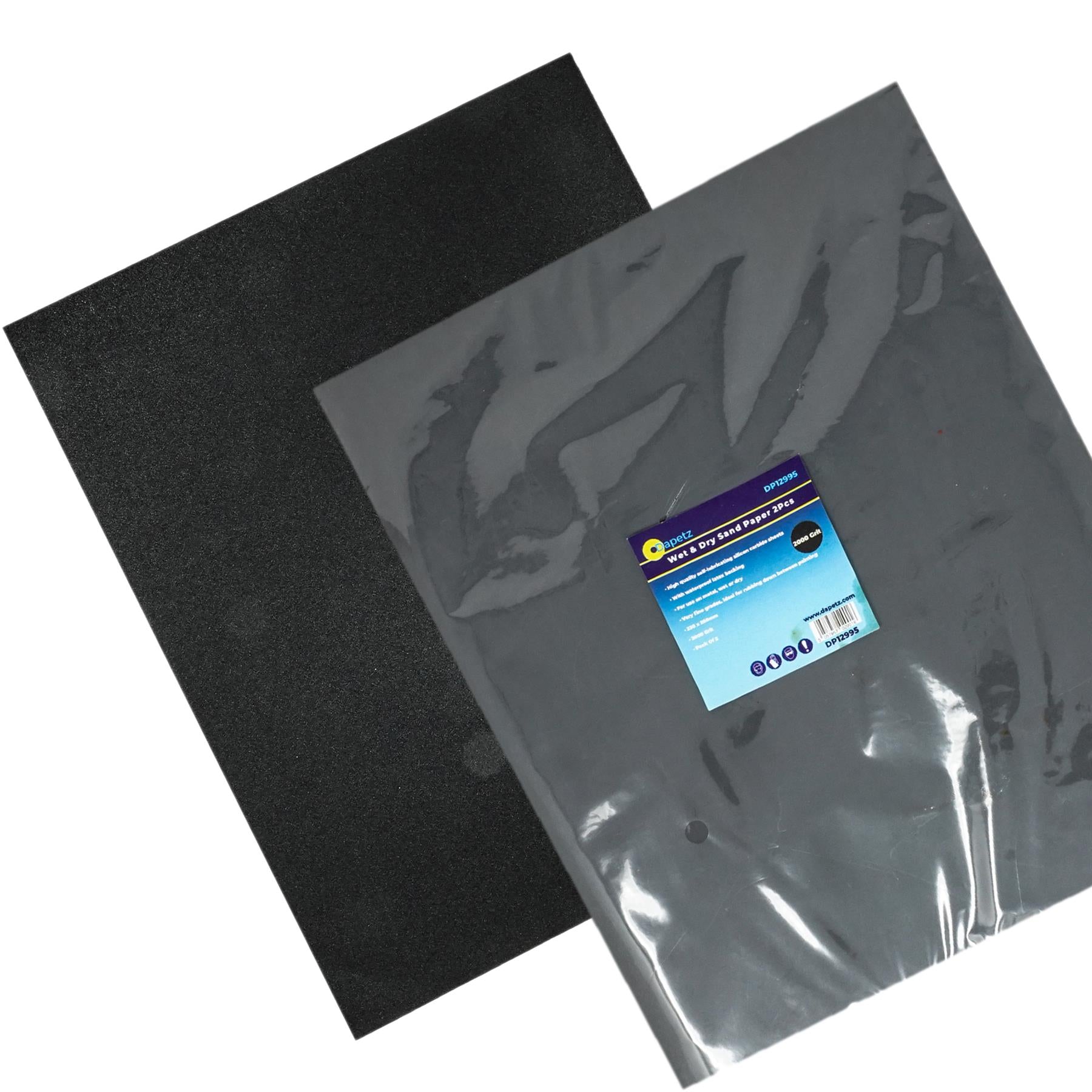 Wet and Dry Sandpaper 2000 Grit, 230x280mm Sand Paper for Sanding and Finishing - Pack of 2 By Dapetz