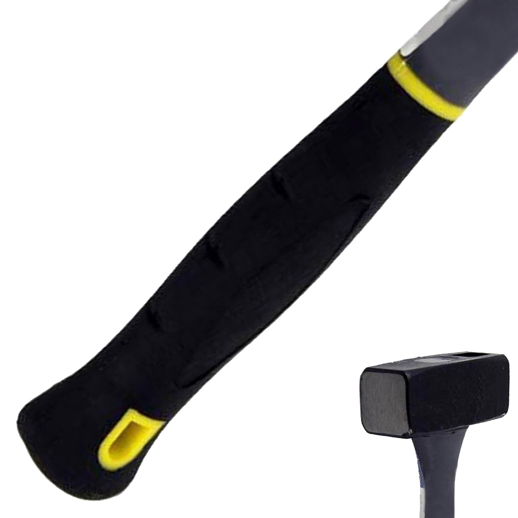 1.5Kg Club Lump Hammer Hardened Steel Face & Fibreglass Handle by Dapetz