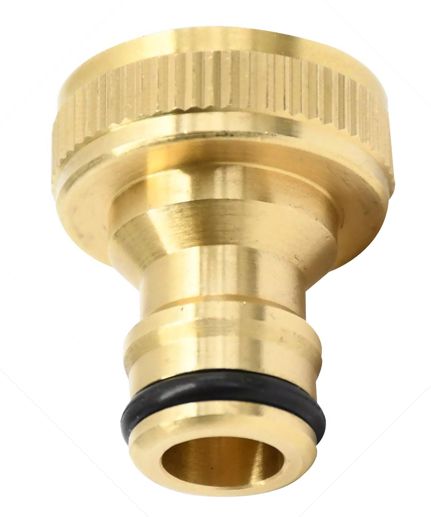 2x Brass Hose Tap Connector 3/4" Threaded Garden Water Pipe Adaptor Fitting By Dapetz