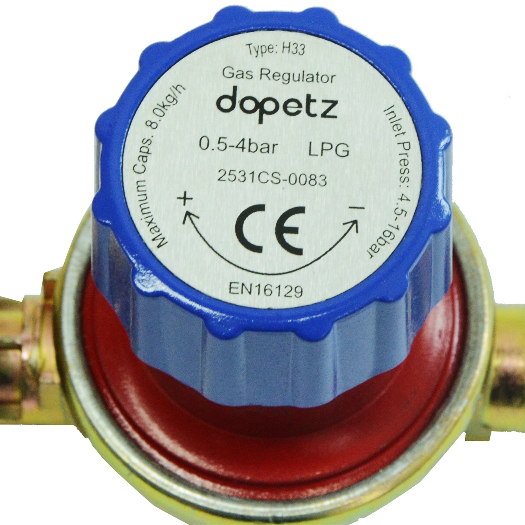 Adjustable Propane Gas Regulator 500 - 4000 mbar Variable Gas Flow BBQ Heater