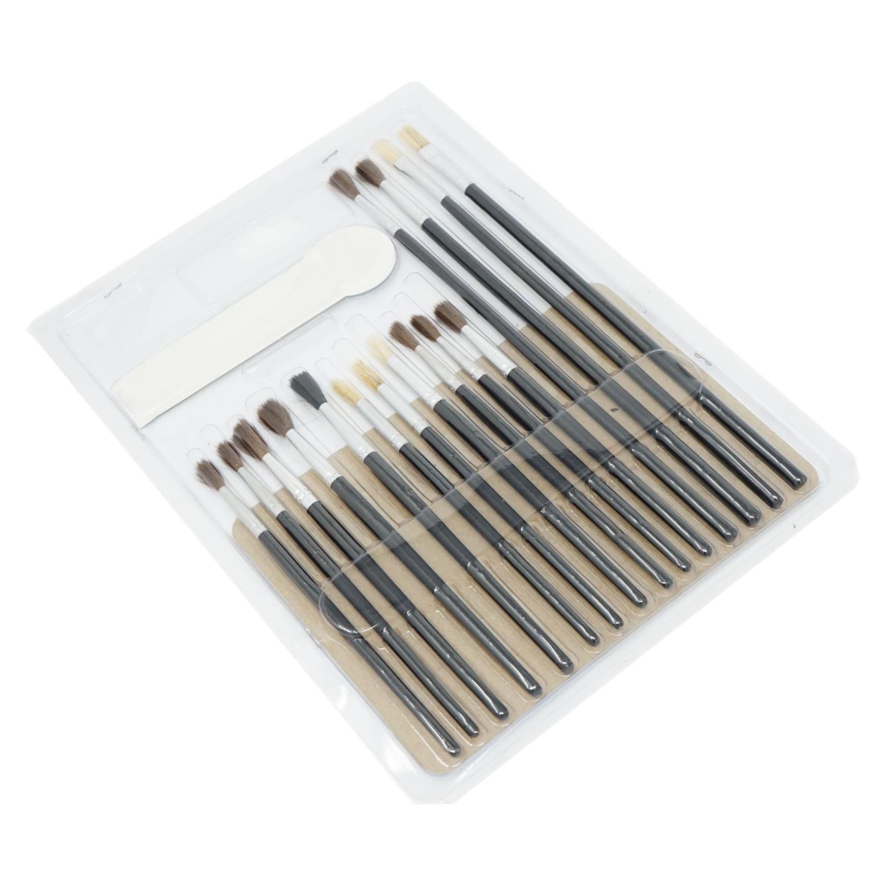 15 PCS ASSORTED ARTIST PAINT BRUSH SETS Acrylic/Oil/Watercolour Thin Thick round By Dapetz