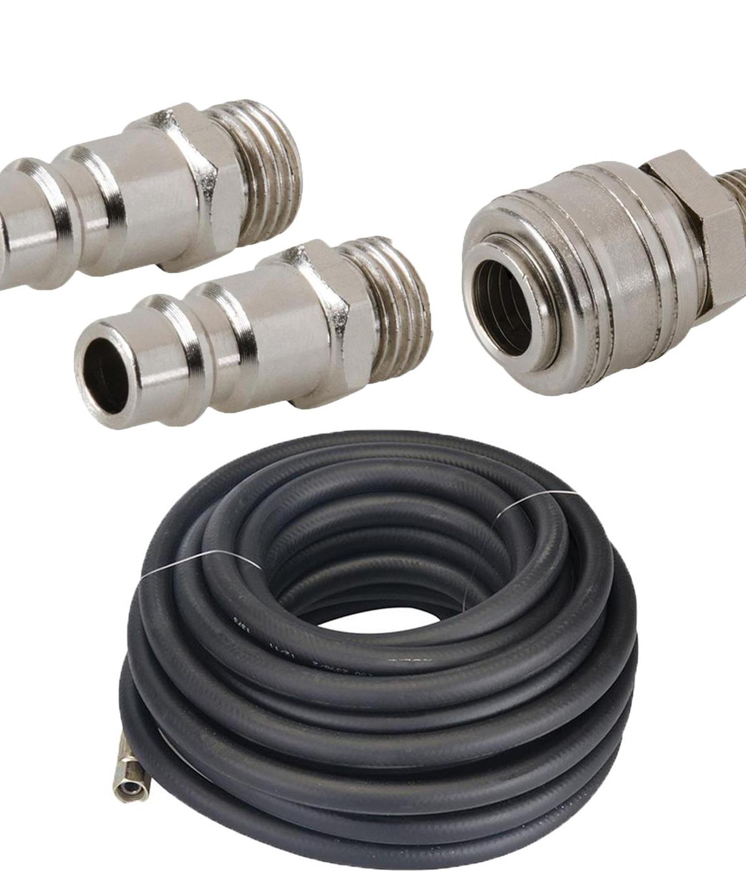 Rubber Air Compressor Hose Air Line 10m Metre 1/4" BSP Female End Bore 8mm 5/16"