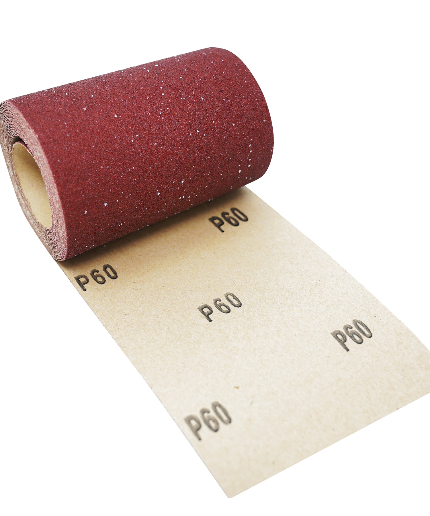 ALUMINIUM OXIDE SANDING ROLL 115mm 5m RED GRIT 60 by Daptez