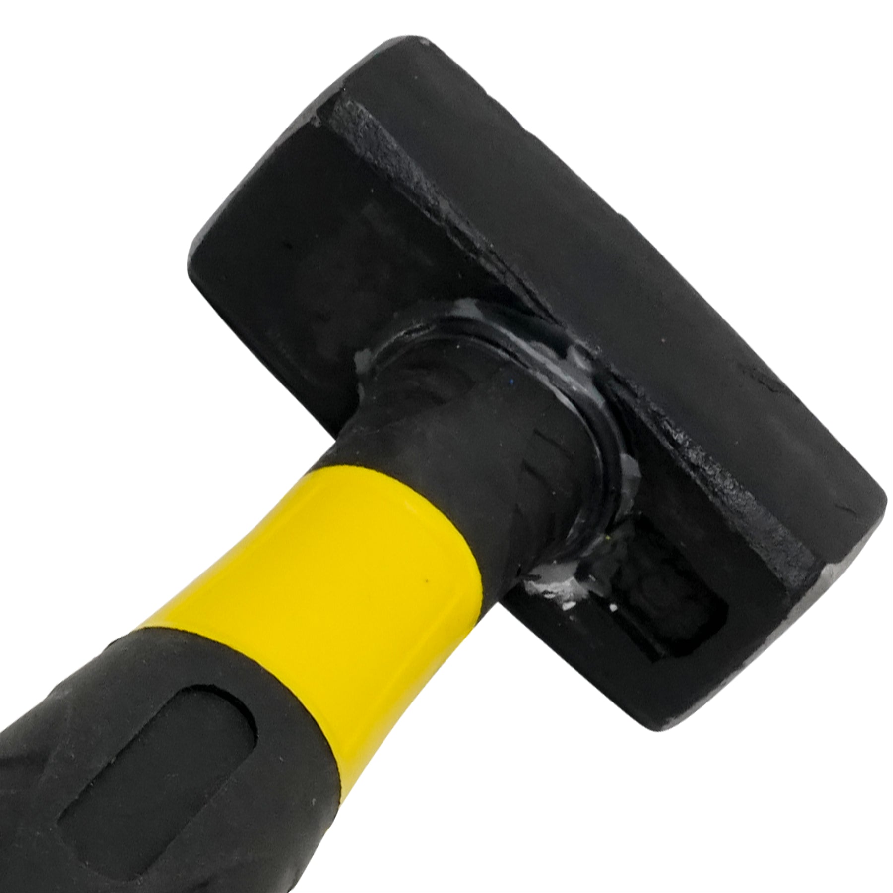 1Kg Fibreglass Club Lump Hammer Steel Head Fibre Glass Rubber Grip Handle