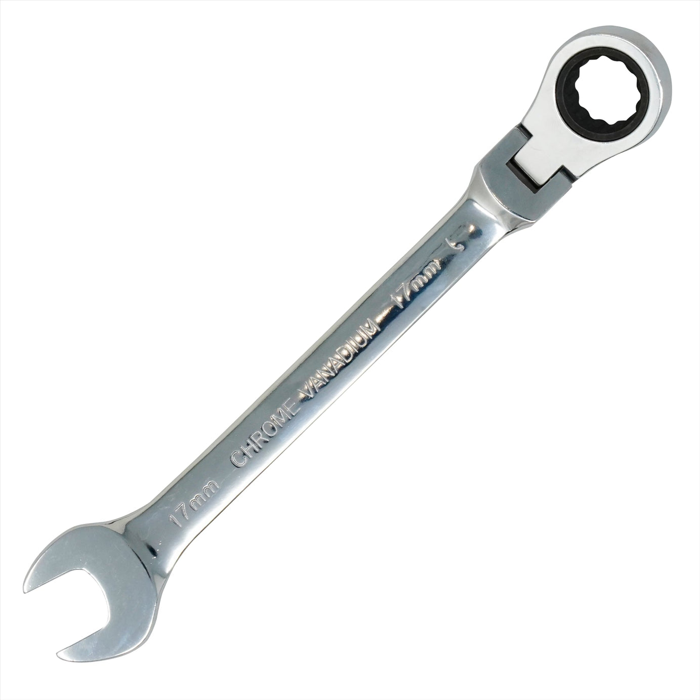 Flexible Head Ratchet Metric Spanner