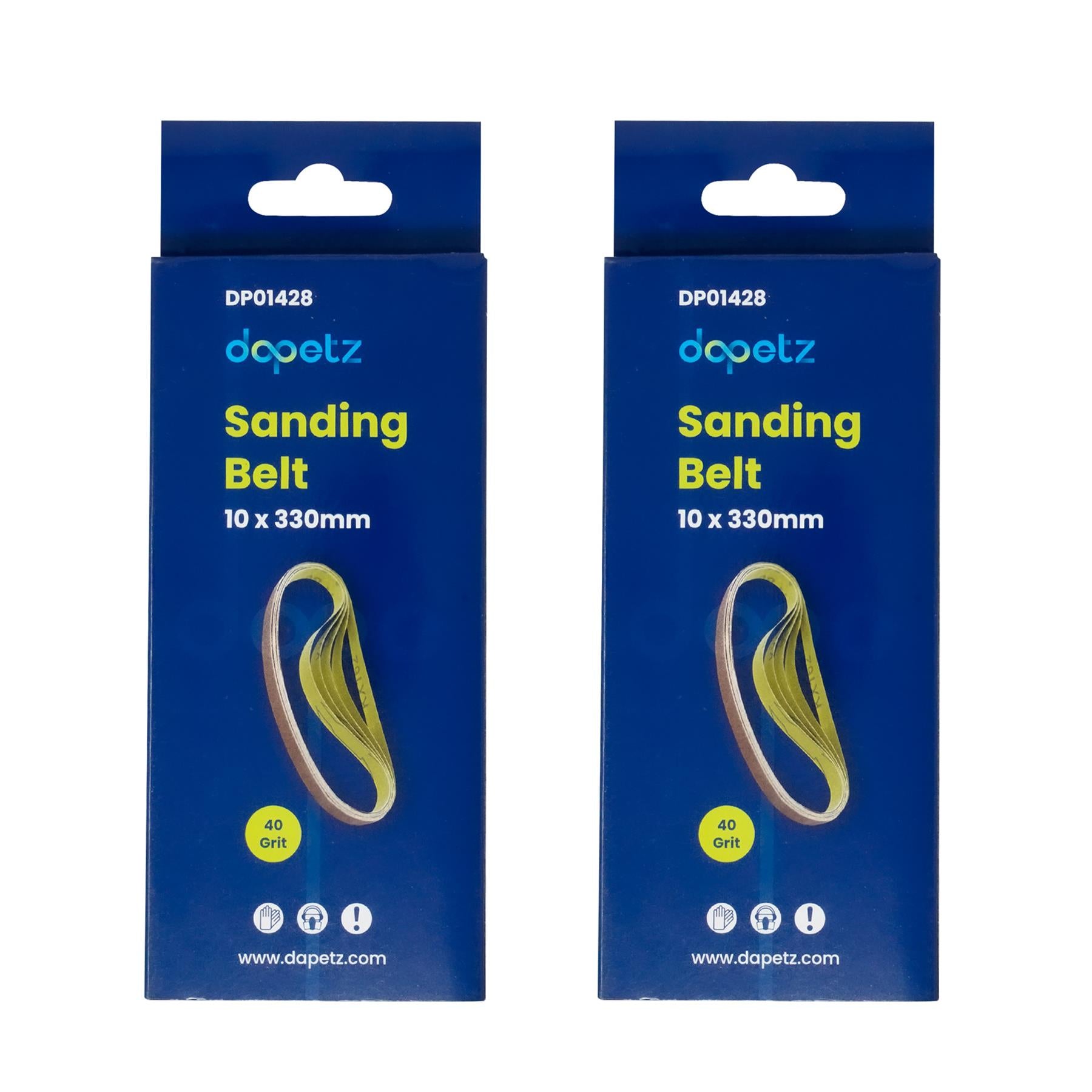 330mm x 10mm 40G Belt Power Finger File Sander Abrasive Sanding Belts 20pk