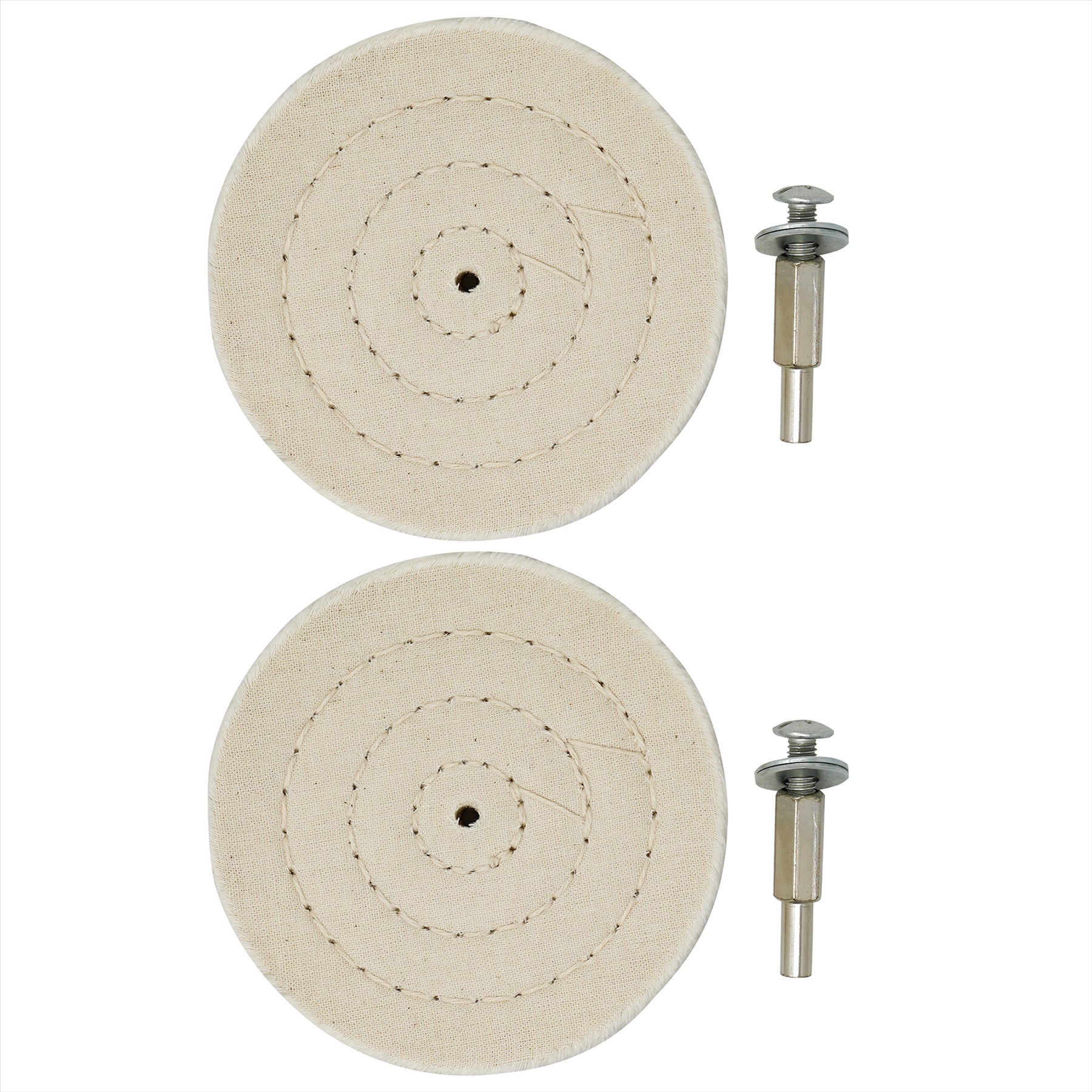 Cloth Polishing Mop wheel Pad For Power/Battery Drill Buffing Grinder 2PC 4'' 100mm By Dapetz