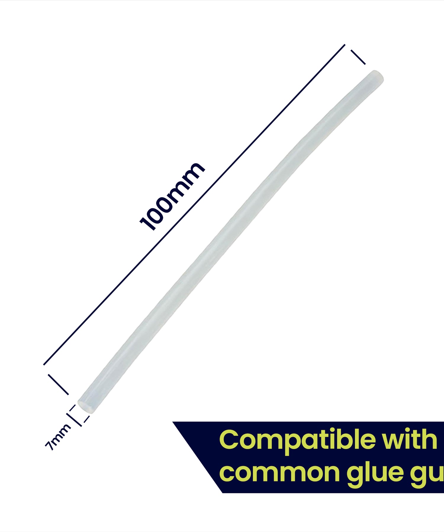 (Pack of 30) Adhesive Hot Melt 7mm Glue Sticks for Trigger Electric Gun 100mm long by Daptez