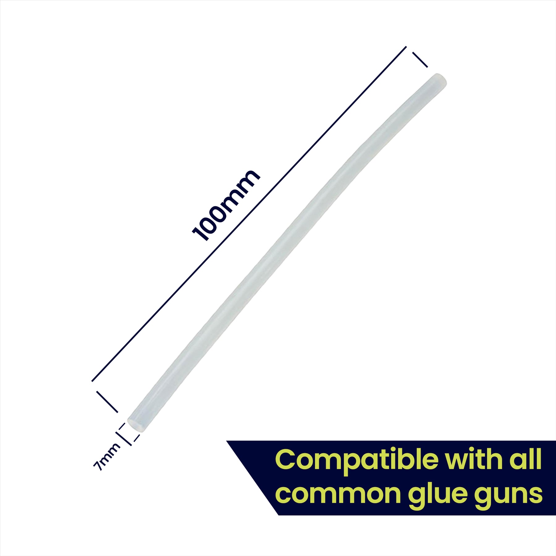 (Pack of 30) Adhesive Hot Melt 7mm Glue Sticks for Trigger Electric Gun 100mm long by Daptez