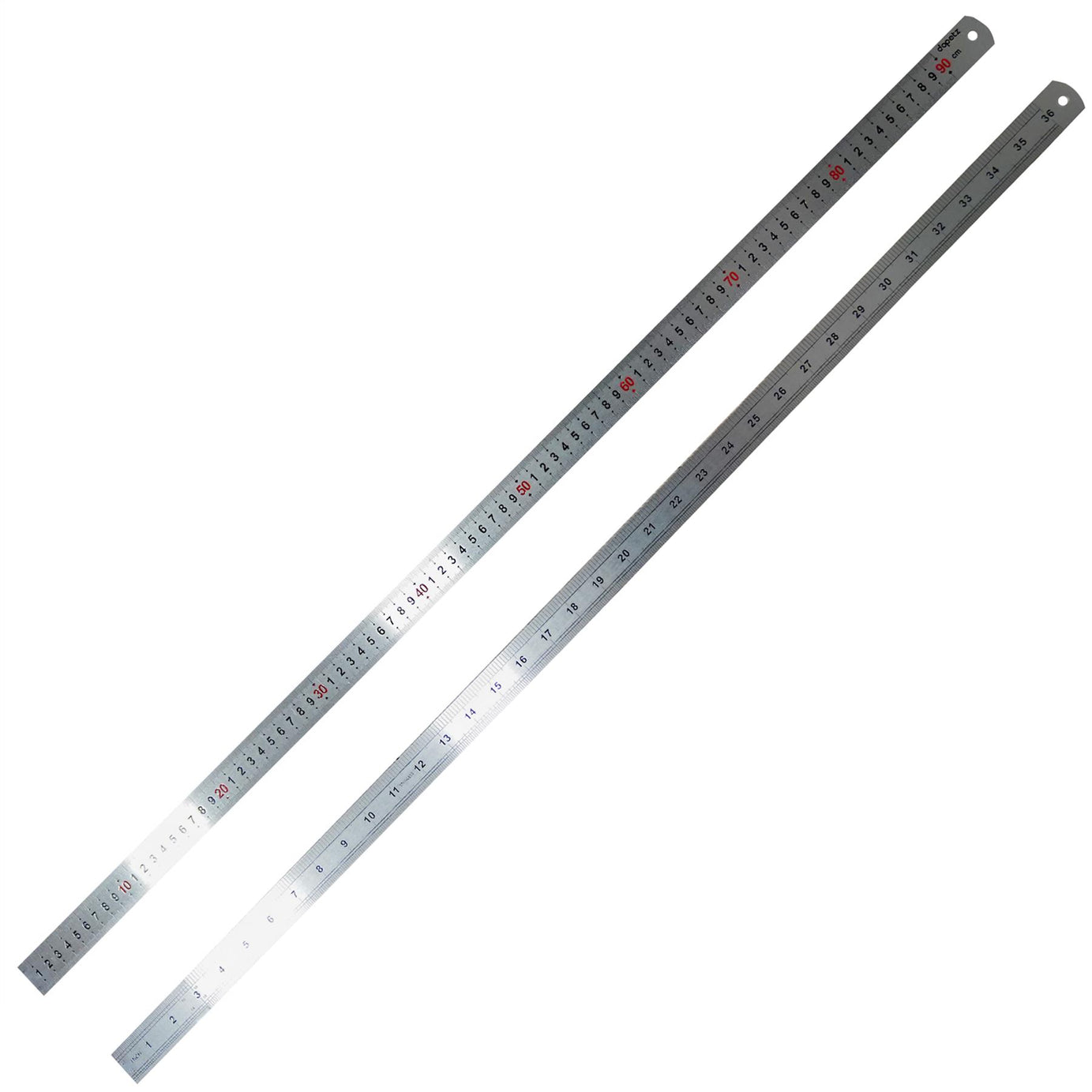 36" 90cm 900mm Stainless Steel Ruler Metal Rule Metric Imperial By Dapetz