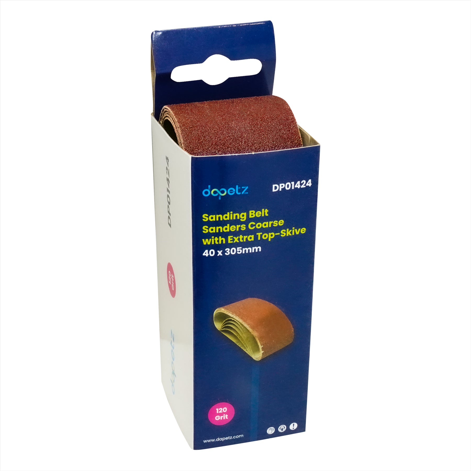 20Pcs Sanding Belts 40 x 305mm Aluminium Oxide 120 Grit For Bosch Makita Sander By Dapetz