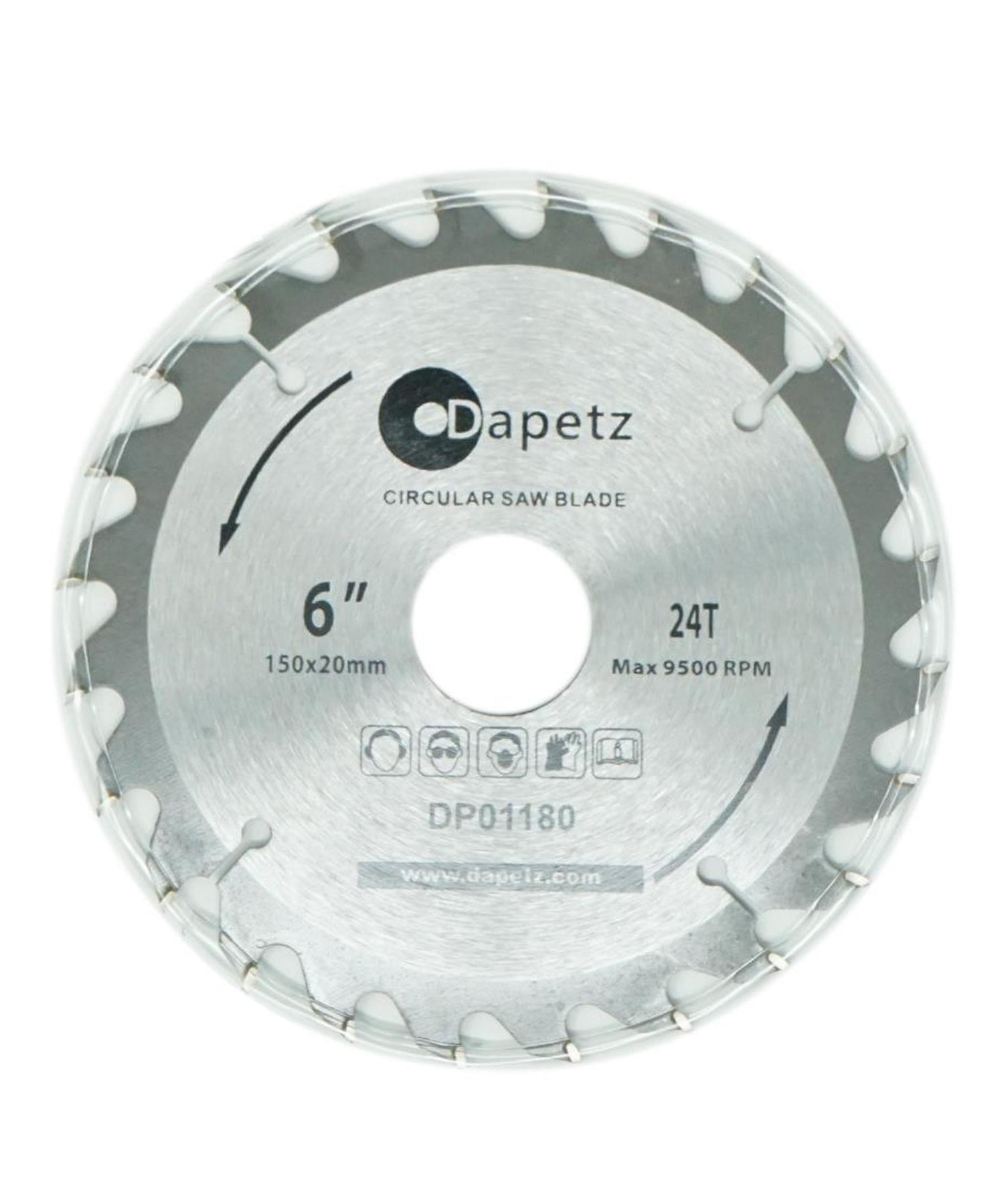 3 TCT Circular Saw Blade 150mm Diameter 30mm Bore | Mitre & Chop Saw by Dapetz