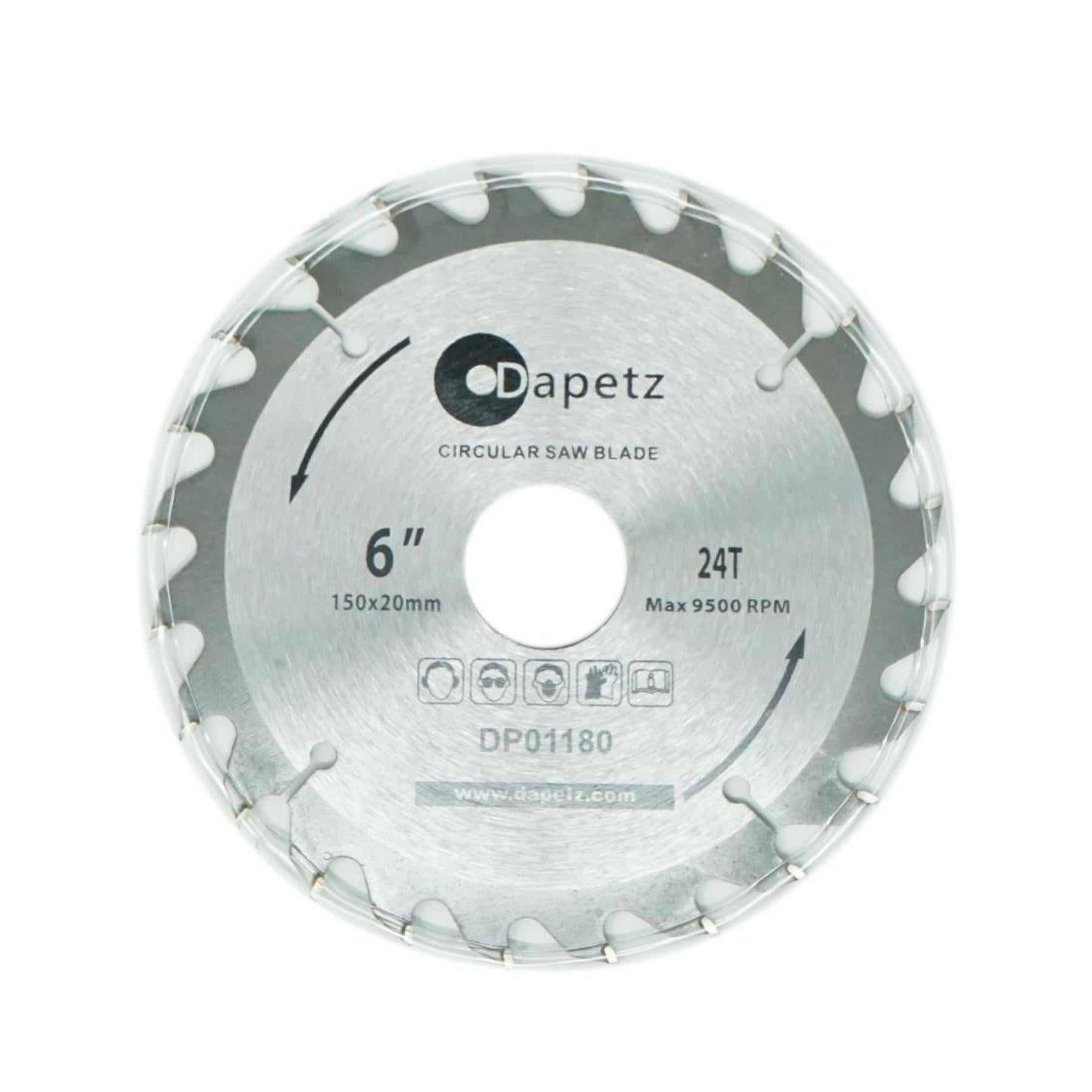 3 TCT Circular Saw Blade 150mm Diameter 30mm Bore | Mitre & Chop Saw by Dapetz