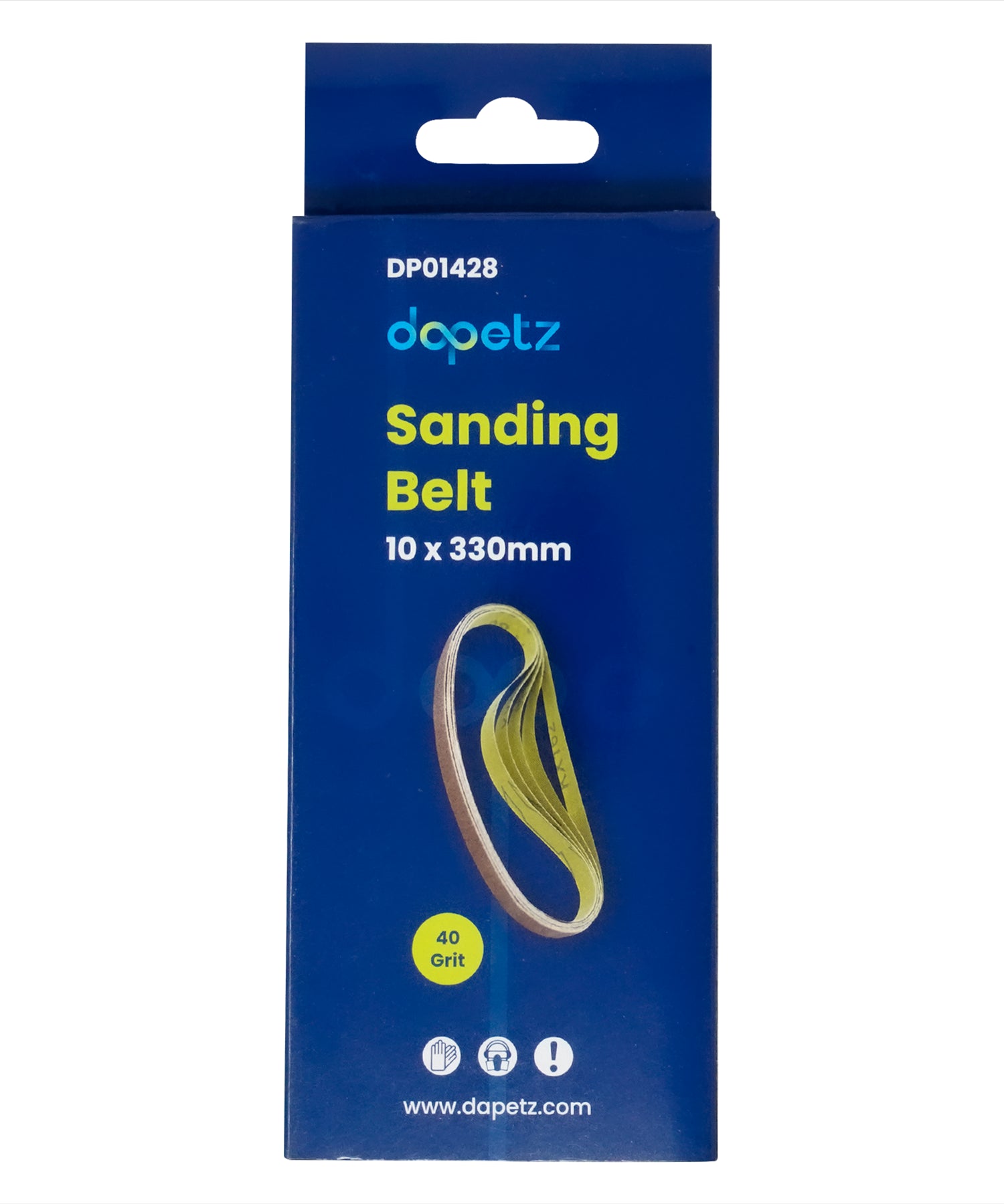 330mm x 10mm 40G Belt Power Finger File Sander Abrasive Sanding Belts 20pk