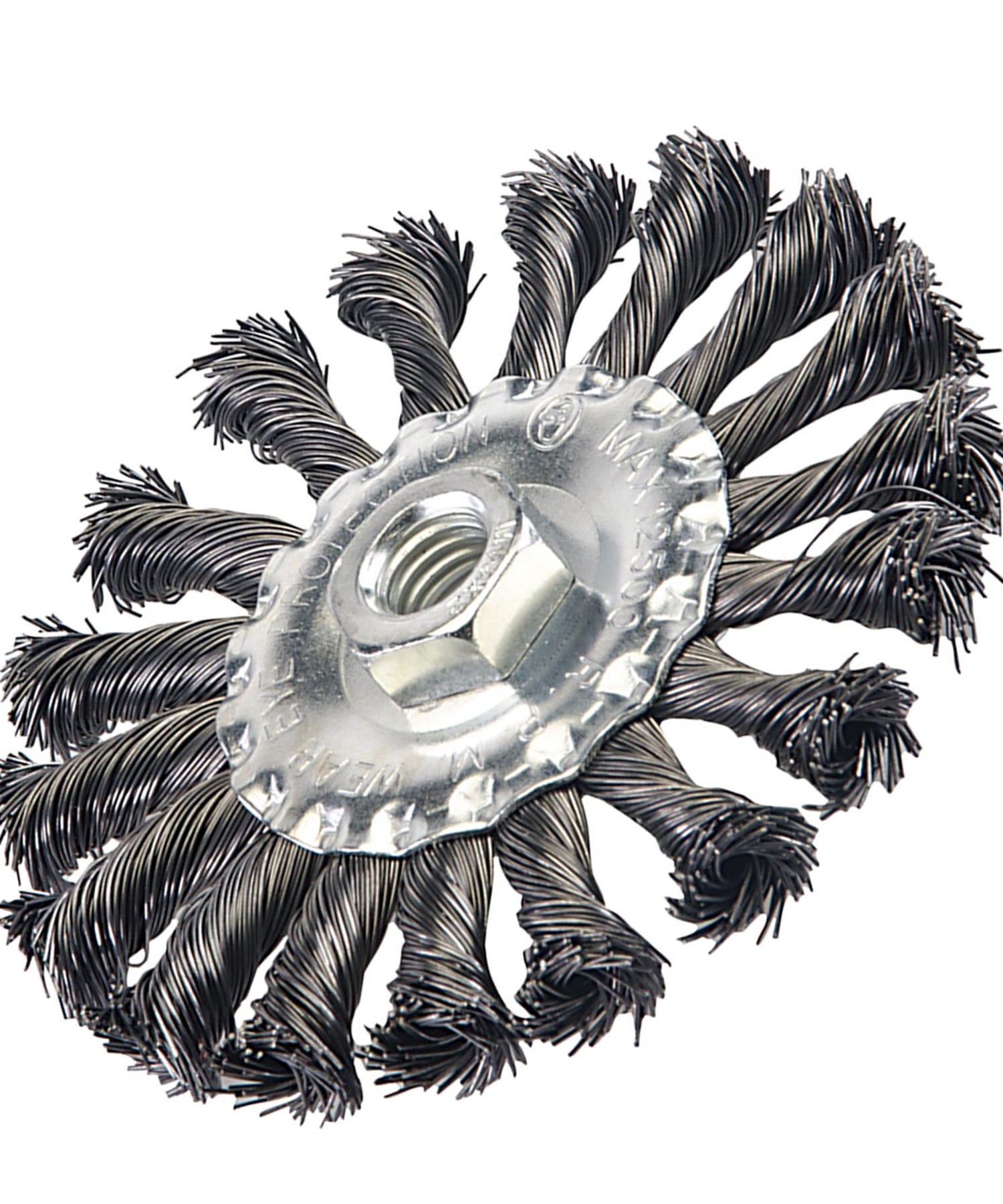 Twist Knot Wire Wheel Brush 115mm 125mm Steel Rust Scale Removal Slag by Dapetz