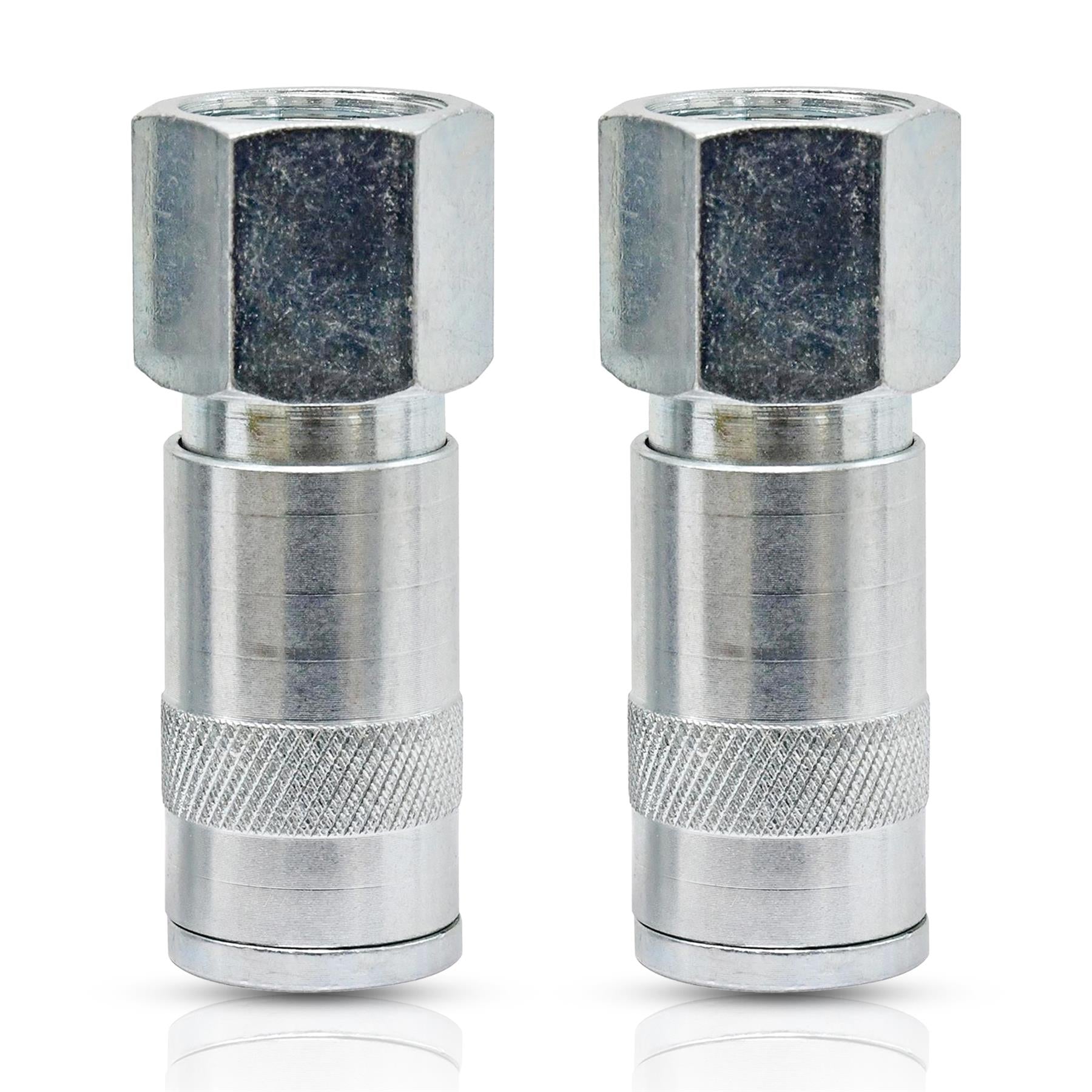 Vertex Air Line Fitting Quick Release Compressor Air Hose 1/2" Female Thread 2PC