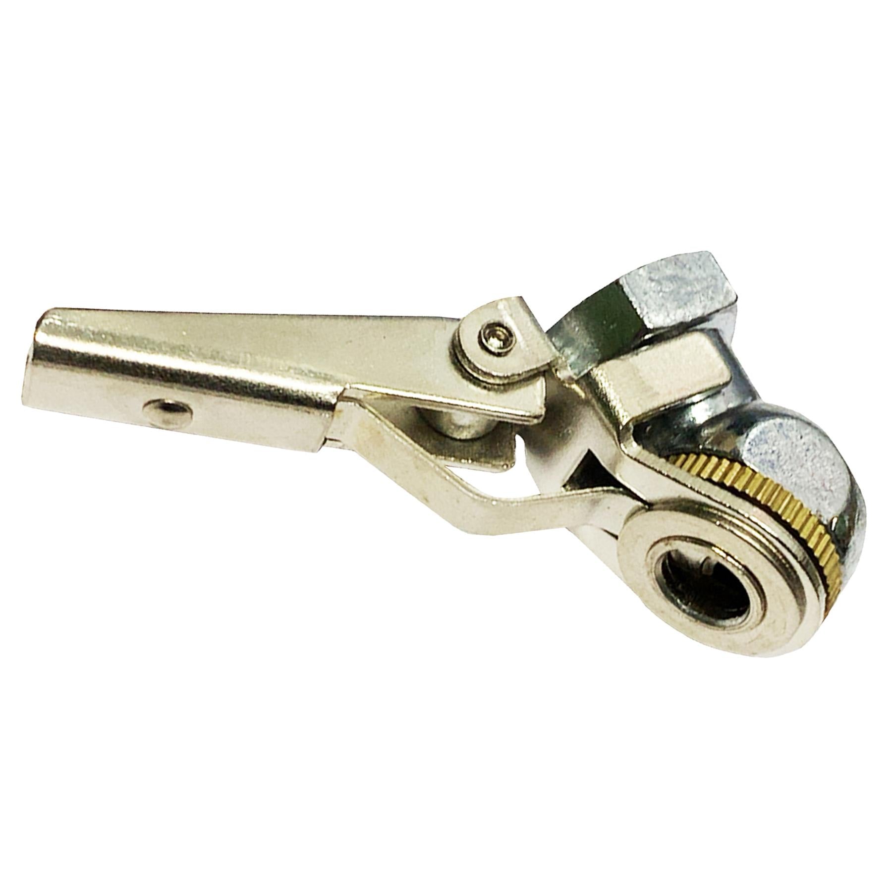 Tyre Valve Air Hose Chuck Airline Inflator Connector Brass Clip On Car Truck By Dapetz