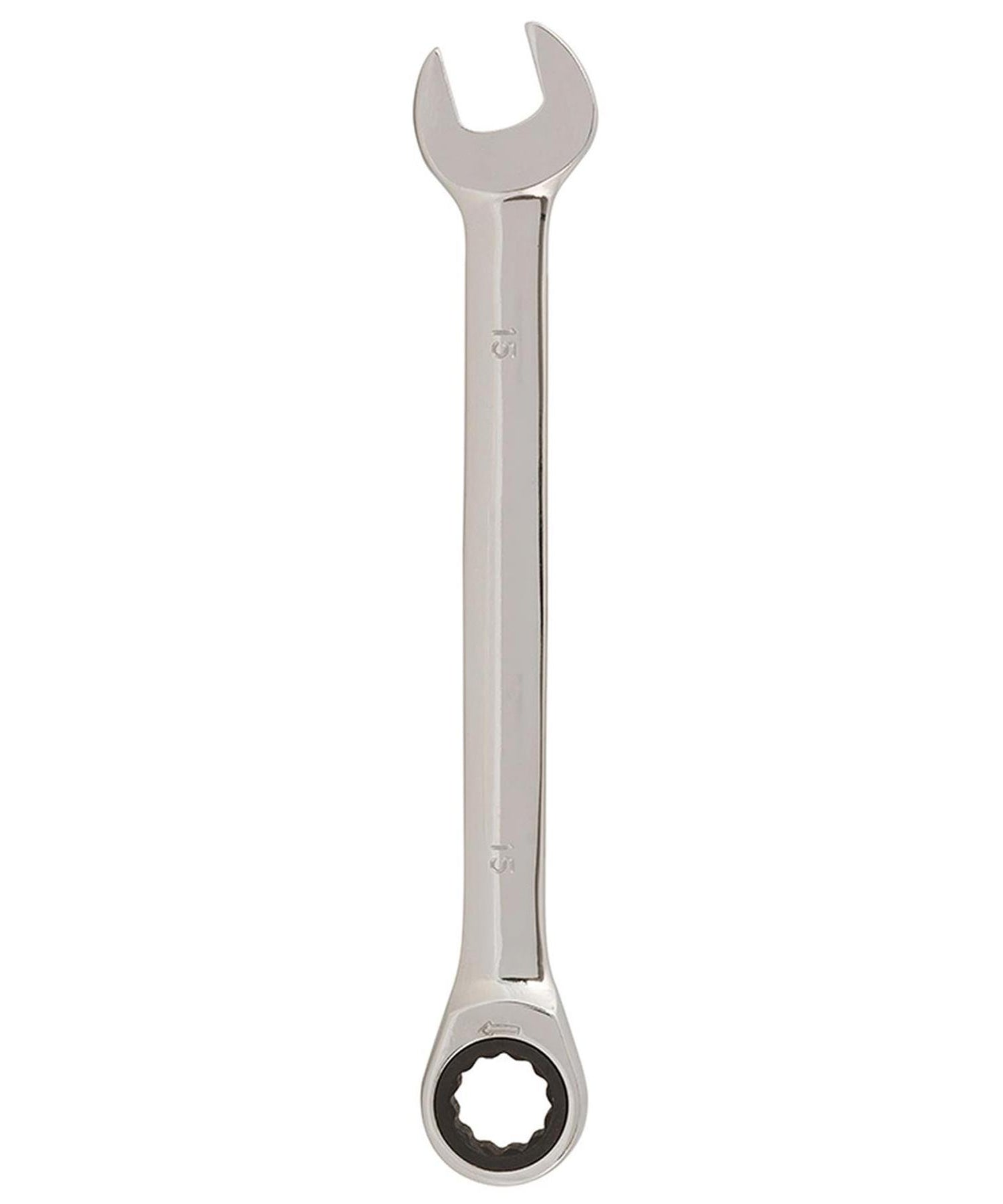 Fixed Head Ratchet Metric Spanner – Open-End Ring Combination, 15mm By Dapetz - Dapetz