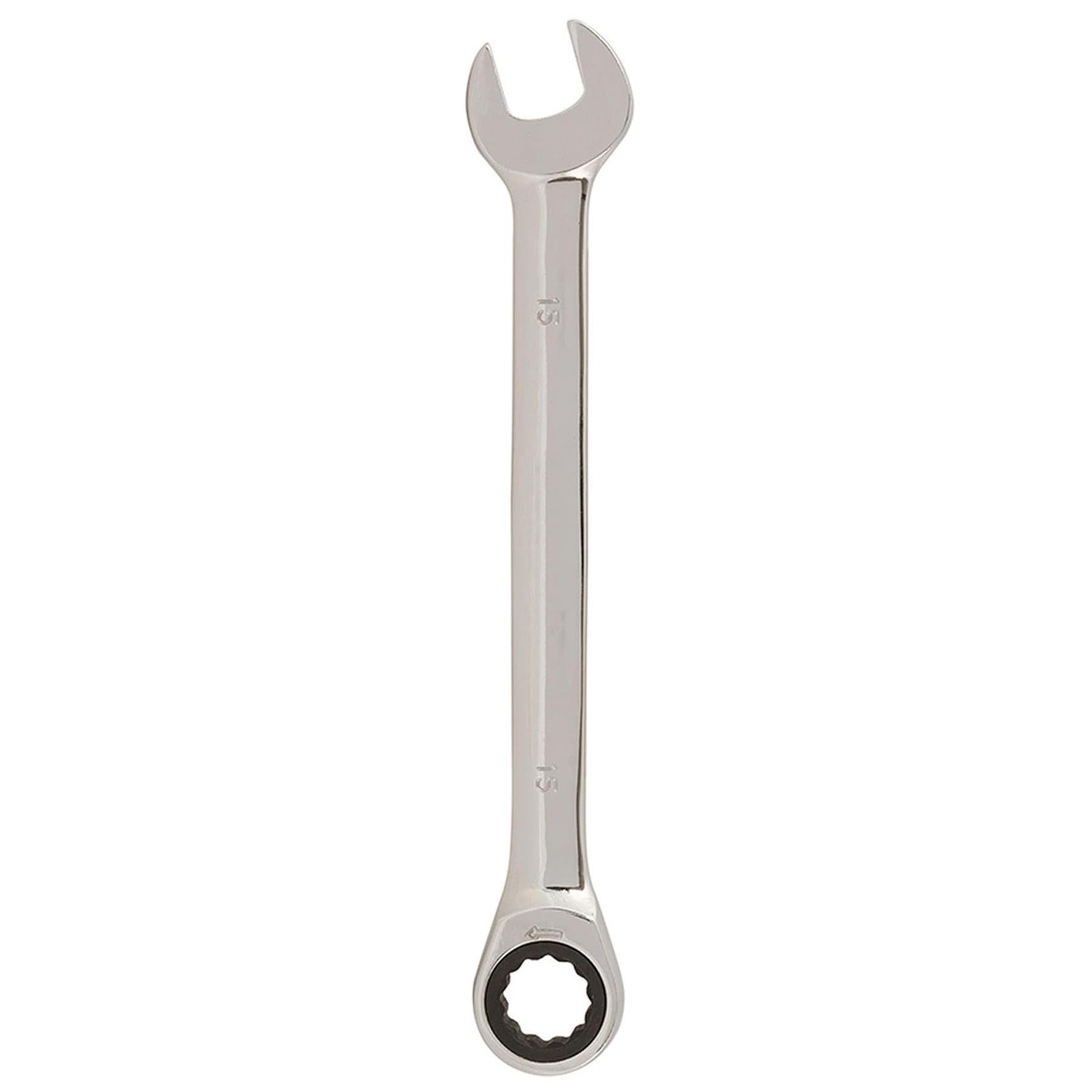 Fixed Head Ratchet Metric Spanner – Open-End Ring Combination, 15mm By Dapetz - Dapetz