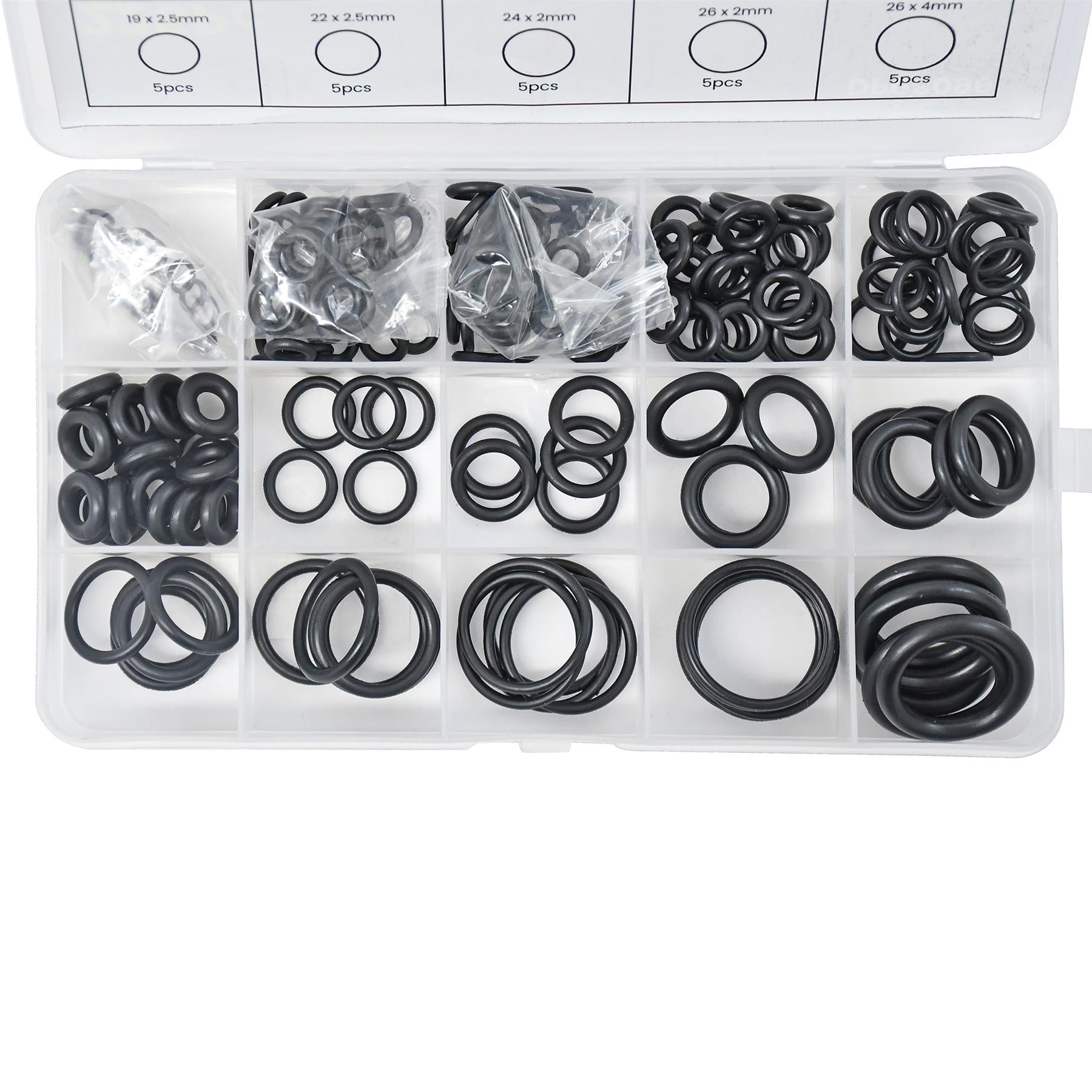 Rubber O Rings Assorted box Mixed Pack Of Metric O-Rings Tap Washers By Dapetz