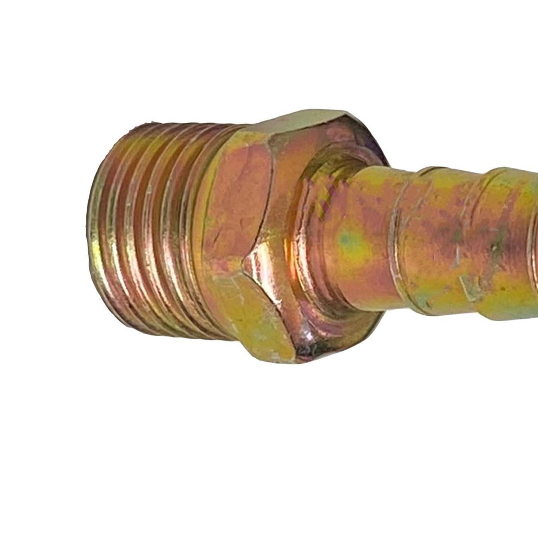 Brass 1/4" BSP to 8mm Male Barb Hose Tail Fitting Fuel Air Gas Water Hose Oil