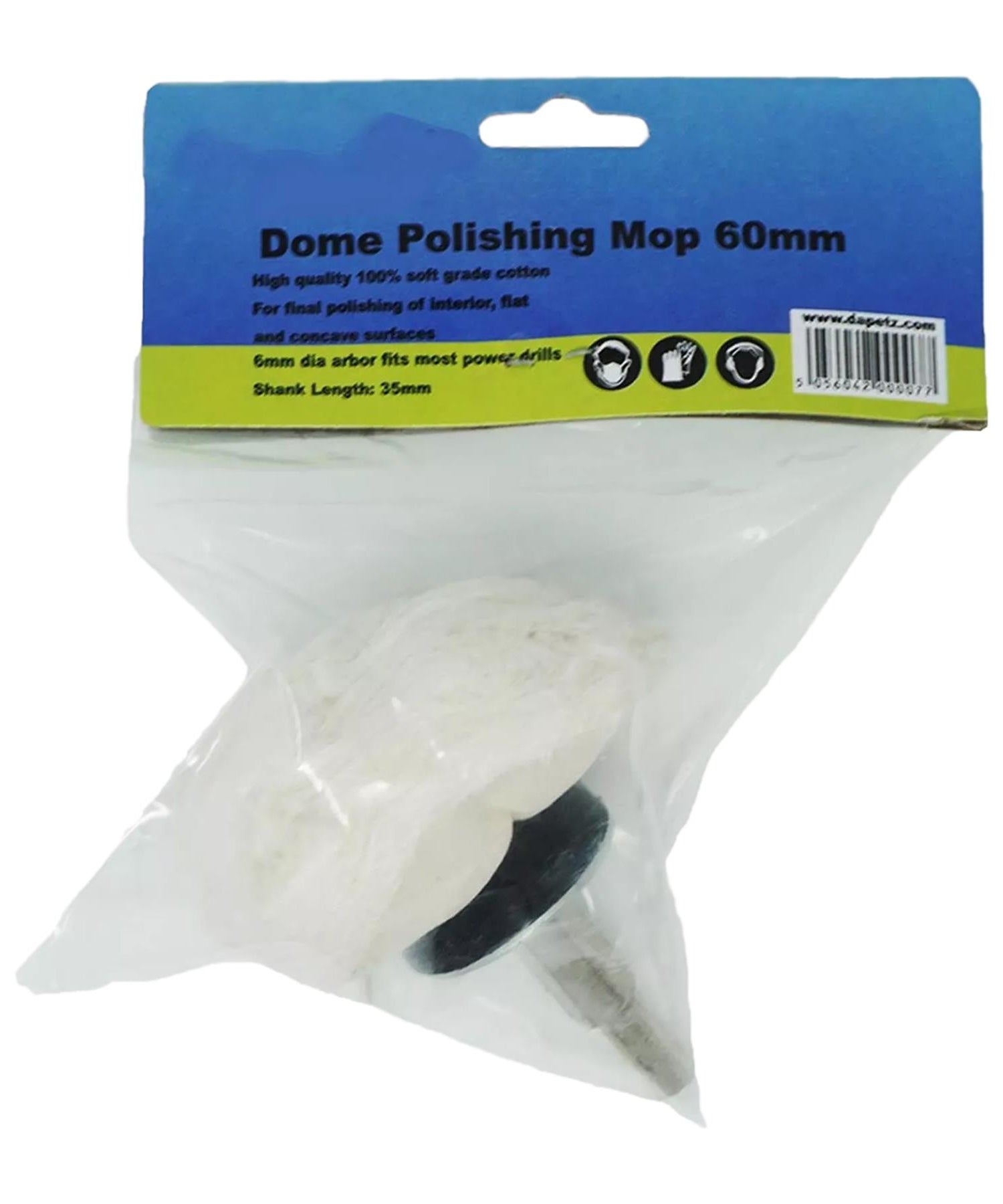 Polishing Mop Buffing Cotton 100% 60mm Dapetz