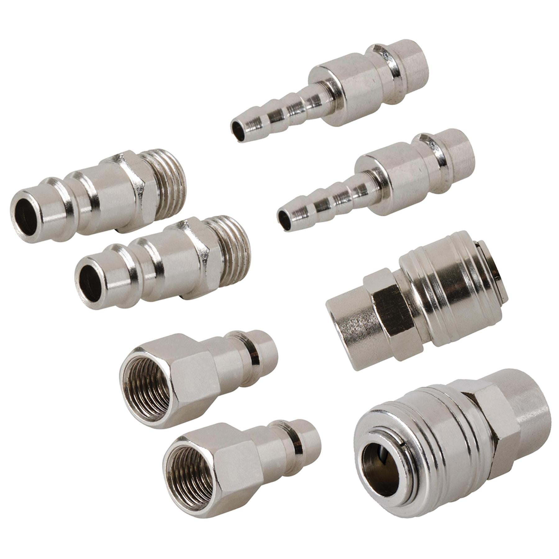 Euro Air Line Hose Quick Connector Bayonet 5 Pc Mixed Set 1/4 By Dapetz