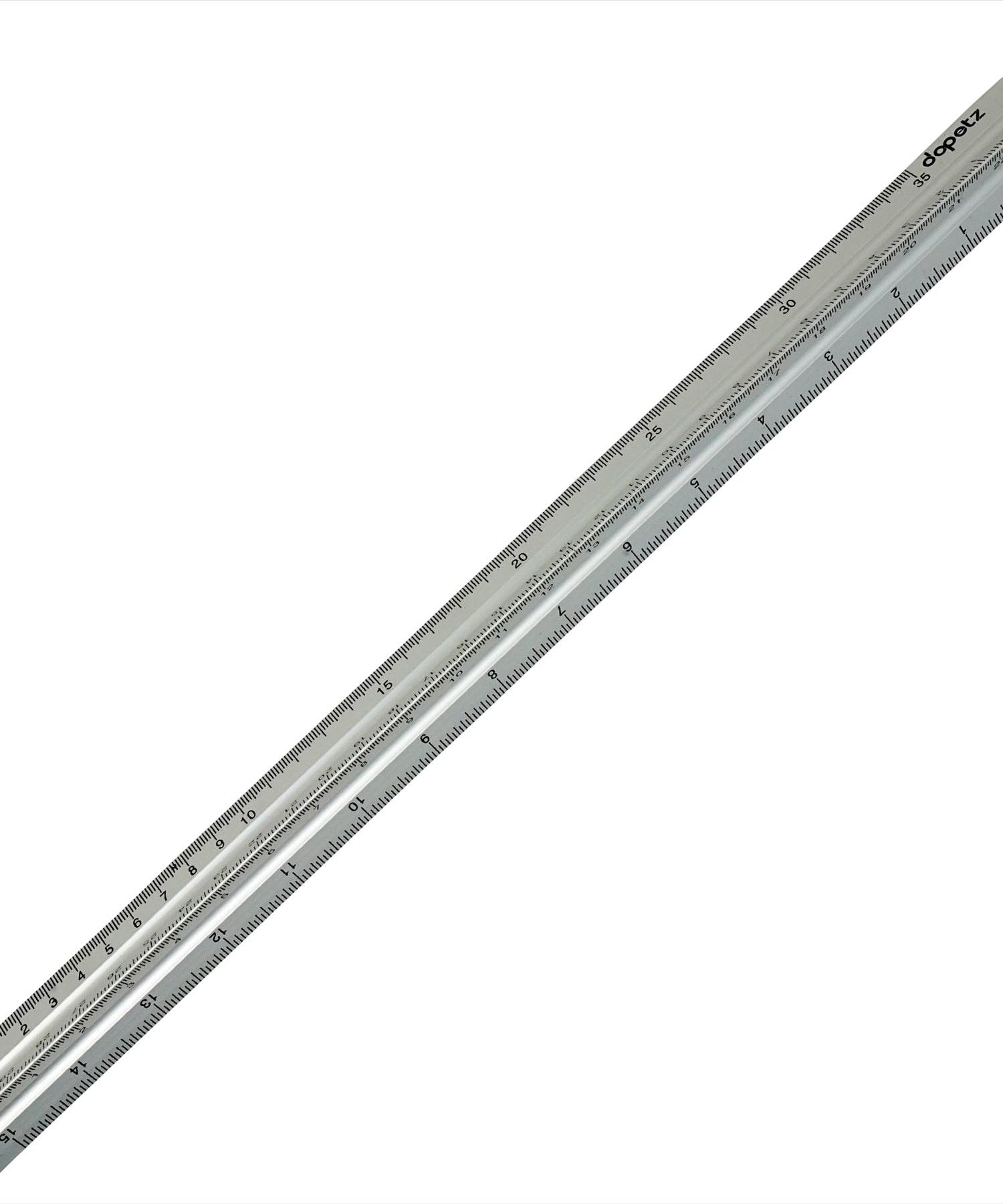 30cm Triangular Aluminium Tri Scale Metal Ruler Architects Engineers Rule 12" By Dapetz