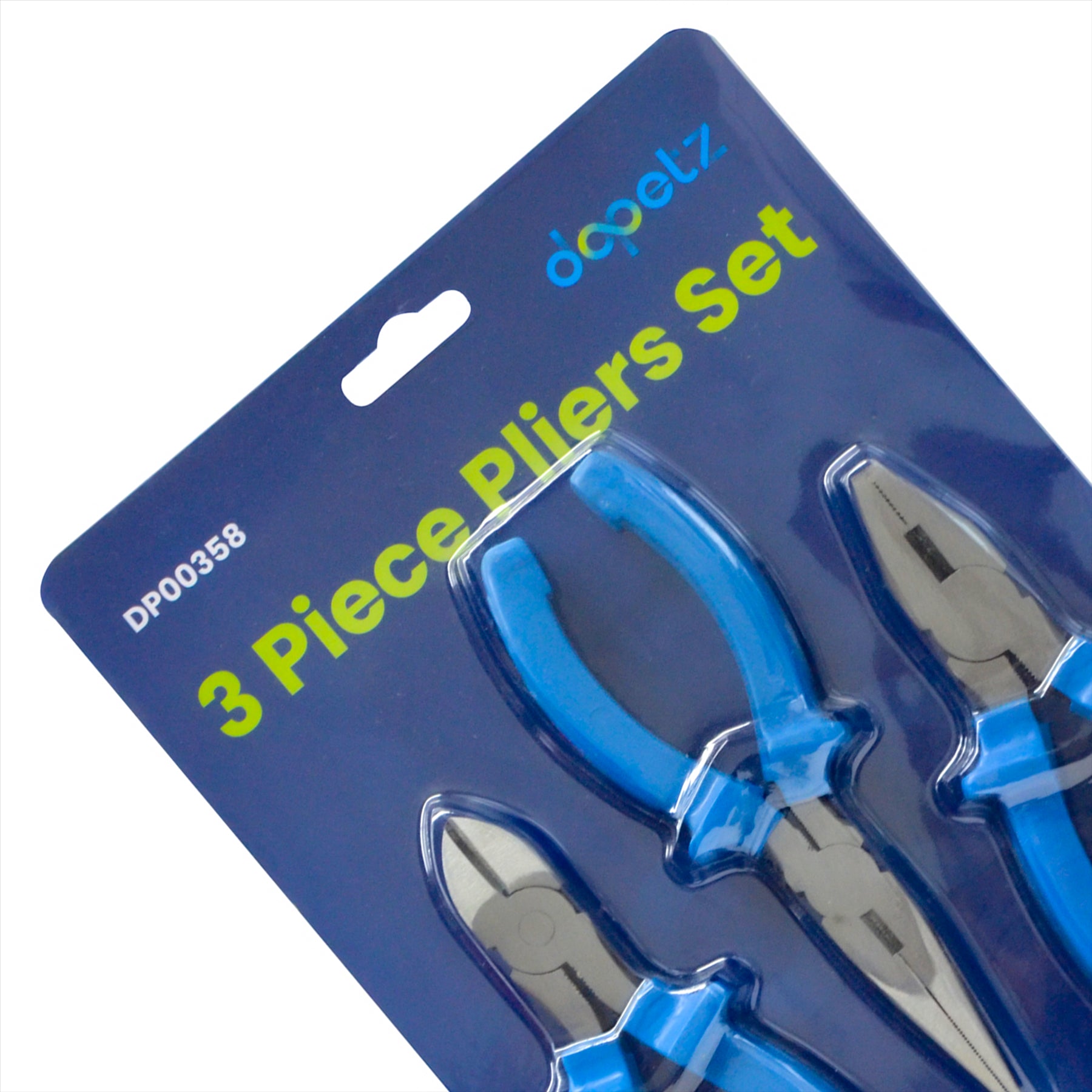 Dapetz Professional Pliers Set Needle Nose, Side Cutter & Combination Plier 160mm (6") - 3Pcs