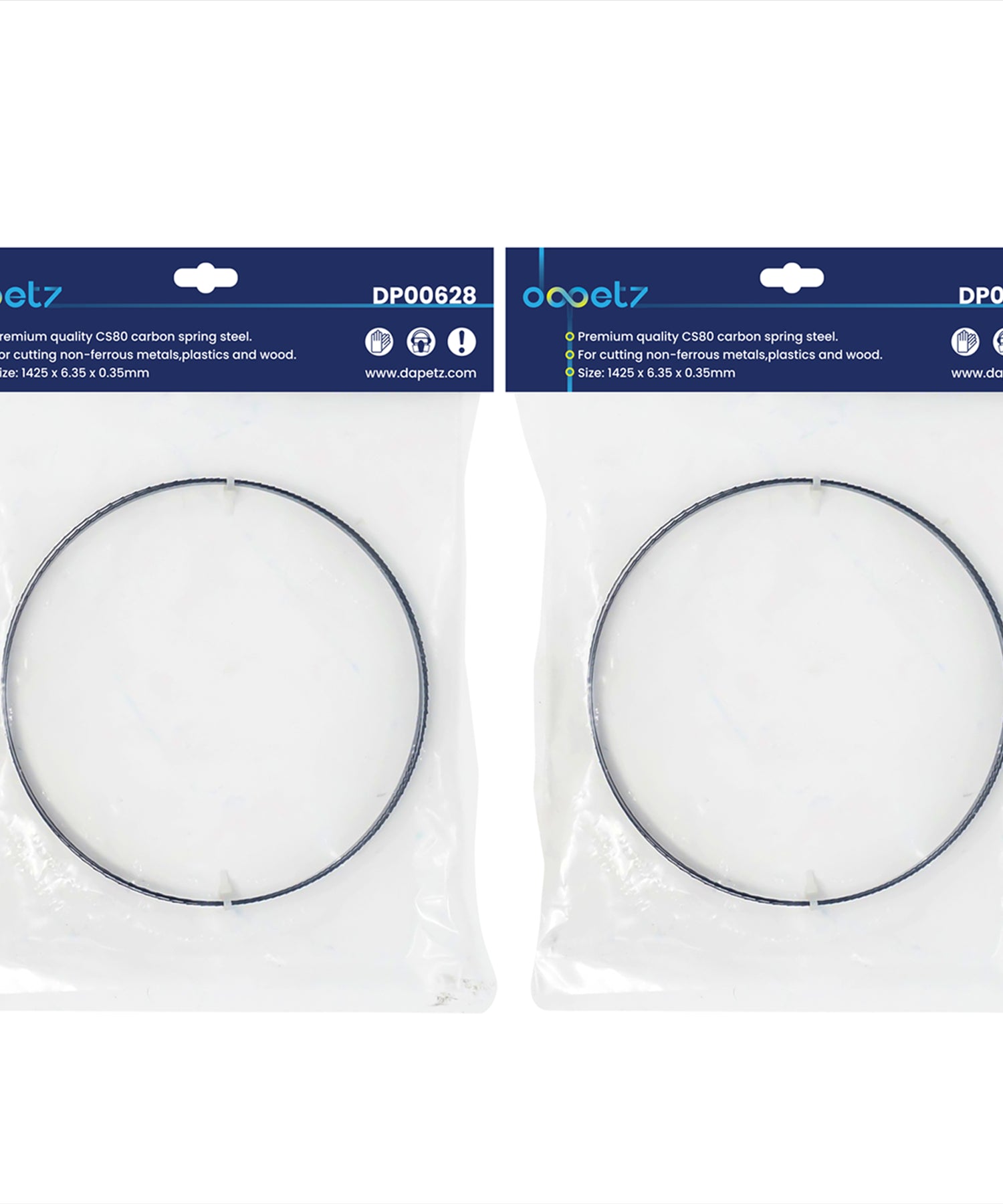 Pack of 2 (56") Bandsaw Blades 10 Tpi For Cutting Metal 1425mm By Dapetz