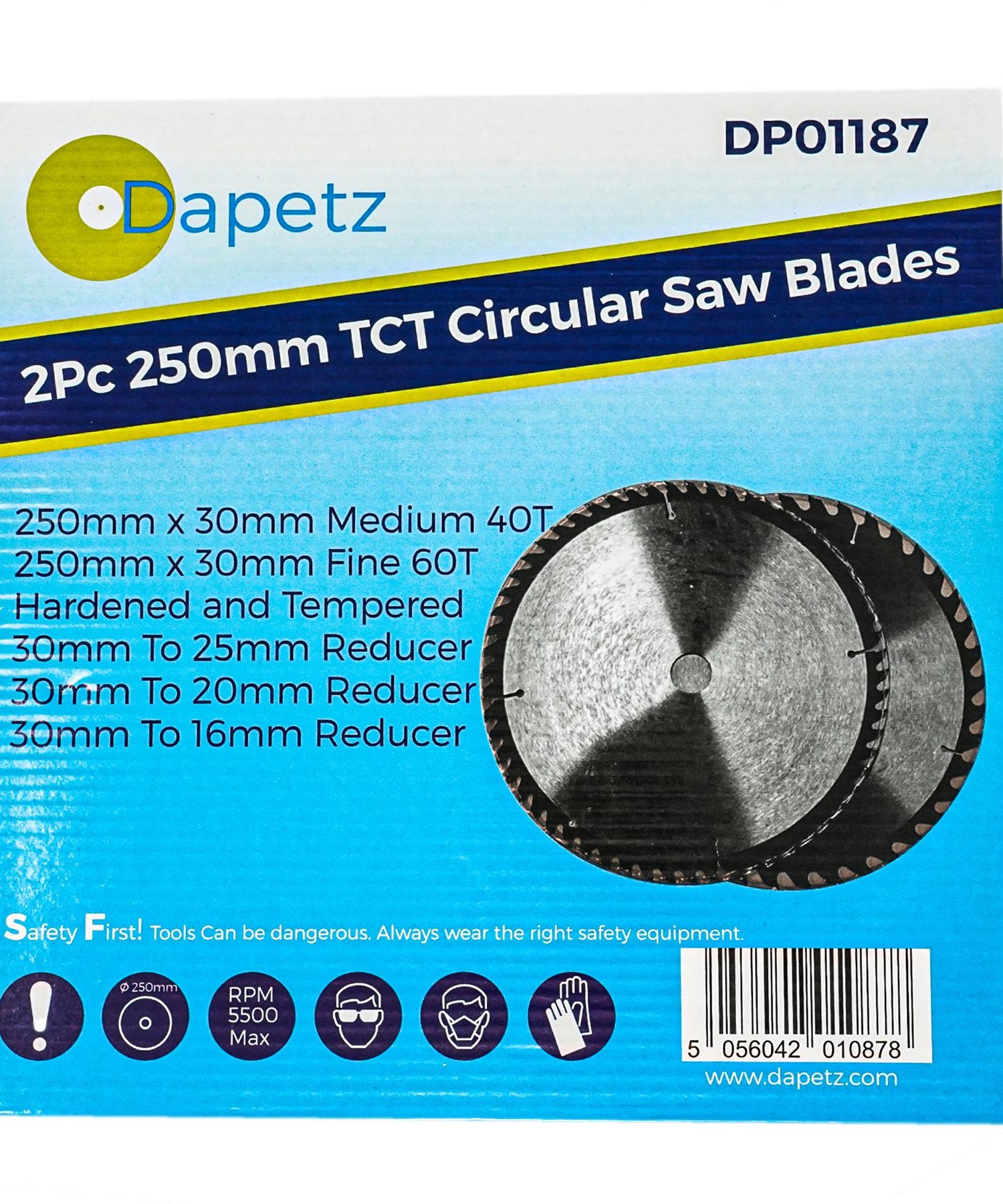Circular Saw Blades 250mm 40 Teeth & 60 Medium/Fine Finish TCT Saw Disc Blades