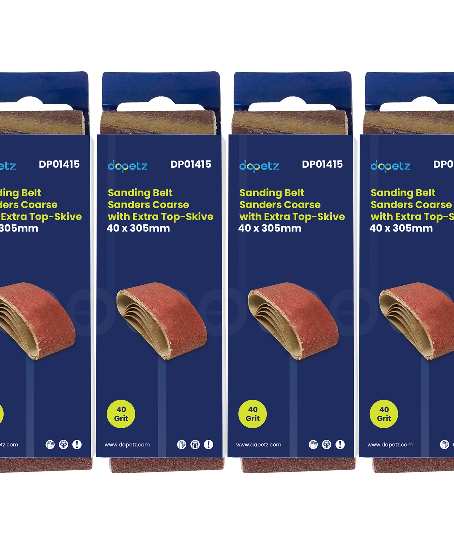 20Pcs Sanding Belts 40 x 305mm Aluminium Oxide 40 Grit For Bosch Makita Sander By Dapetz