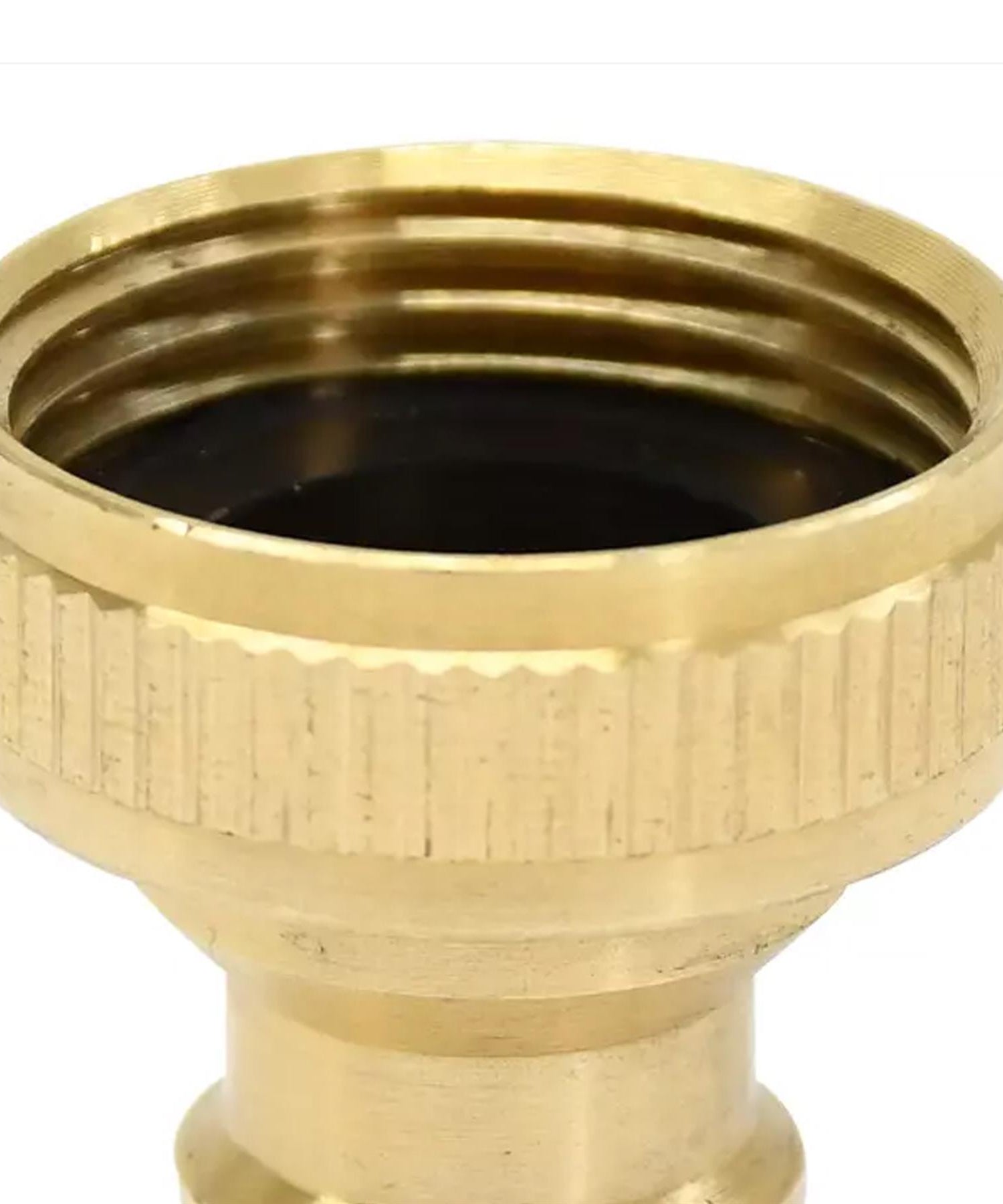 3x Brass Hose Tap Connector 3/4" Threaded Garden Water Pipe Adaptor Fitting By Dapetz