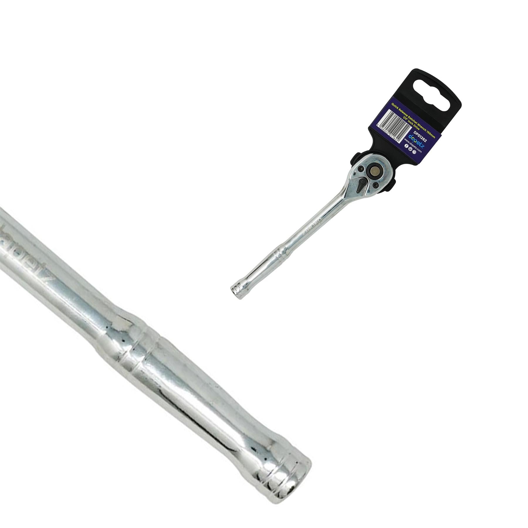 Quick Release Ratchet Wrench 150mm 1/4" Inch Drive With Warranty Crv By Dapetz