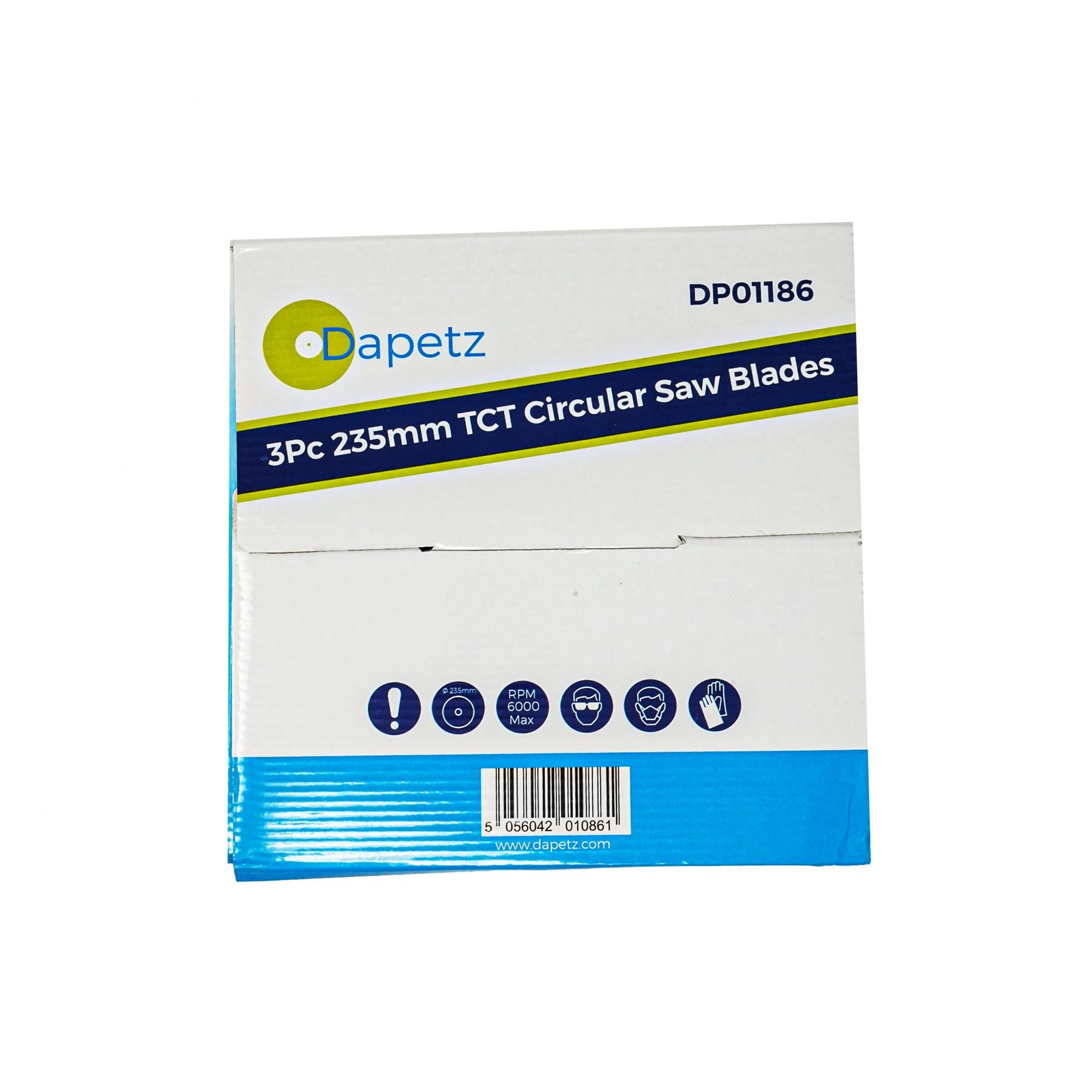 (Pack of 3) Circular Saw Blades 235mm Dia | 24, 40 & 48 Teeth 30mm Bore TCT Saw Disc for Wood by Dapetz