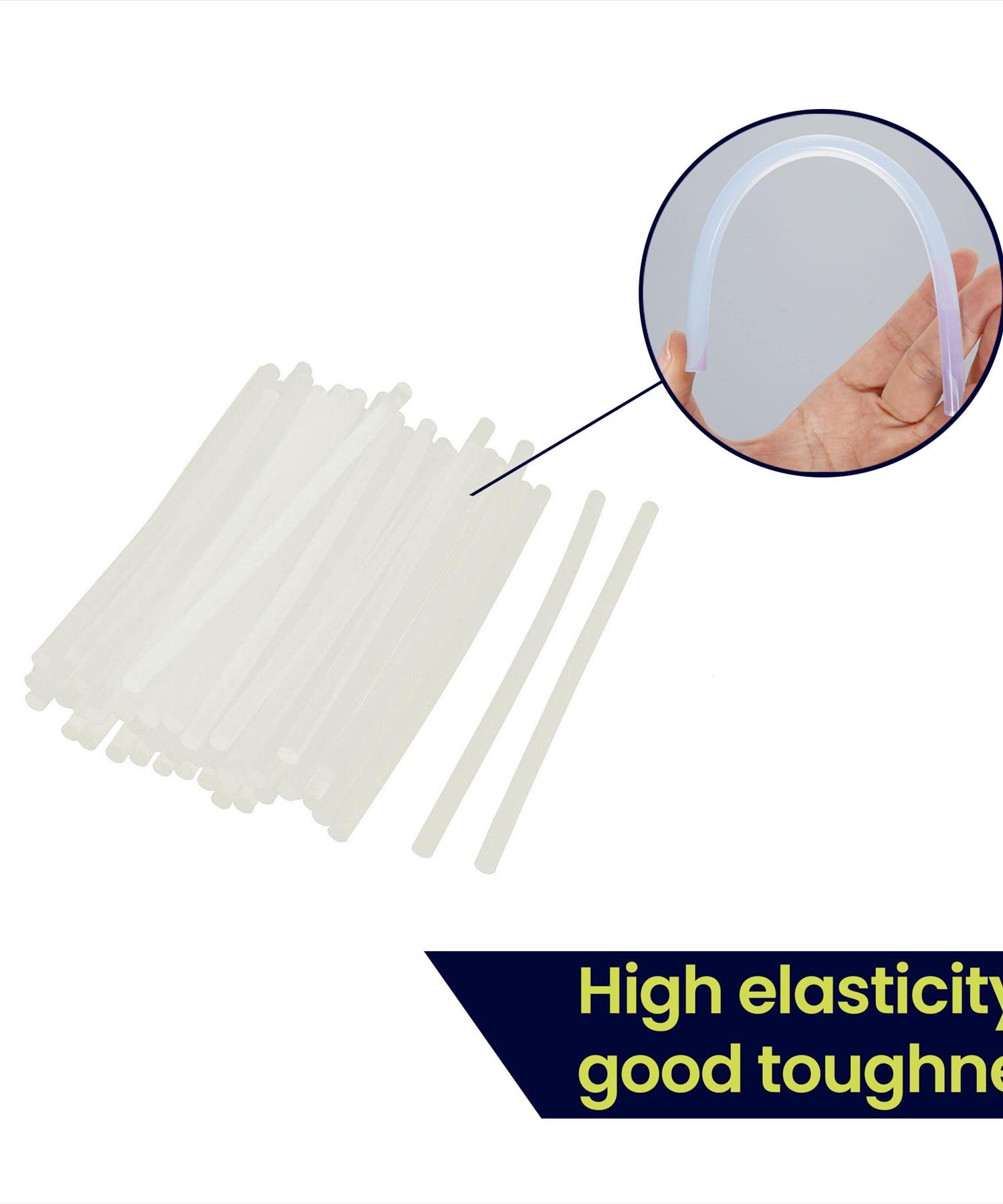 (Pack of 30) Adhesive Hot Melt 7mm Glue Sticks for Trigger Electric Gun 100mm long by Daptez