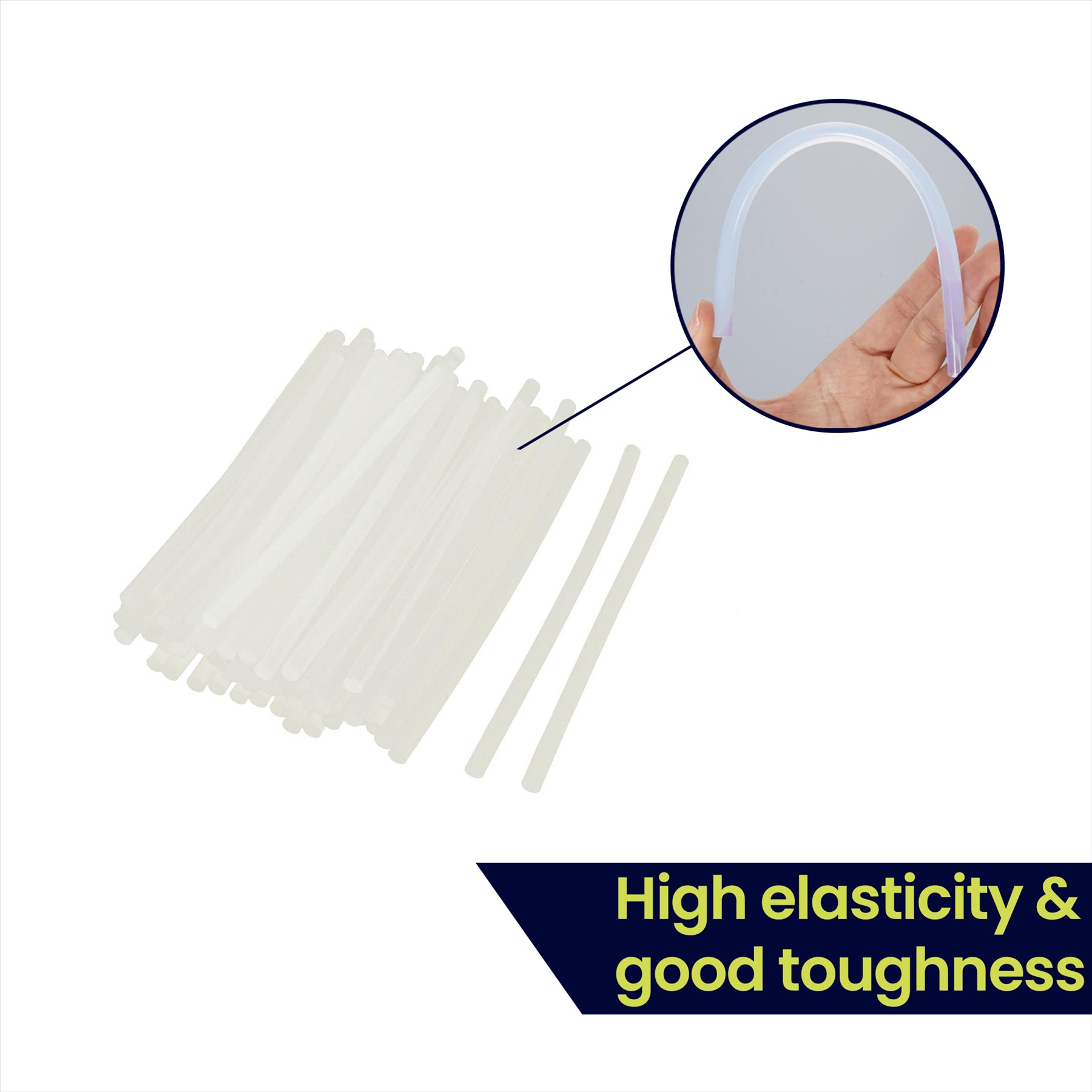 (Pack of 30) Adhesive Hot Melt 7mm Glue Sticks for Trigger Electric Gun 100mm long by Daptez