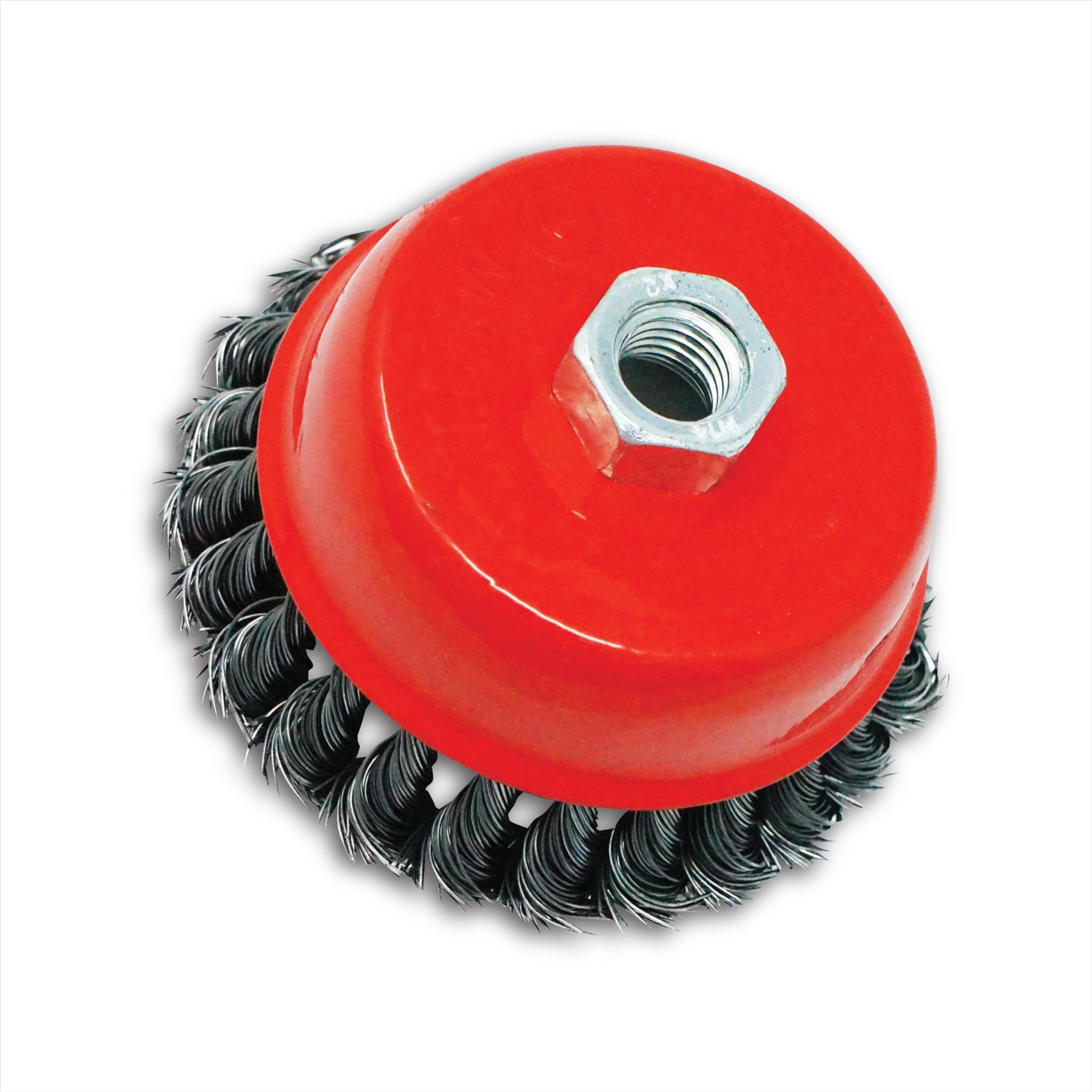 Twist Knot Wire Wheel Cup Brush 4" M14 for 4 1/2" 100mm Angle Grinder