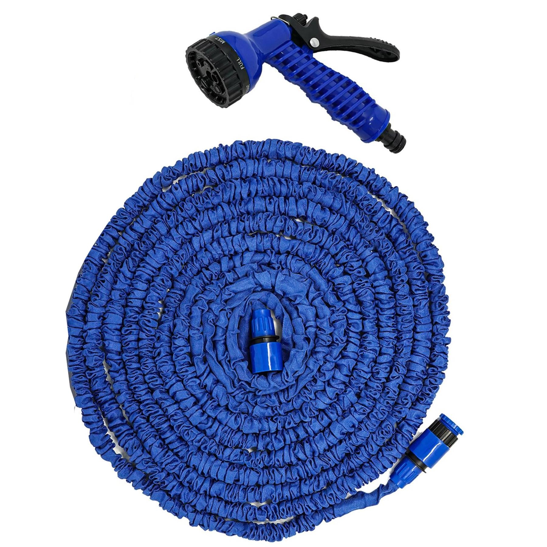 Expandable Garden Hose Pipe 15m 50ft With 7 Function Water Spray Gun Magic Hose