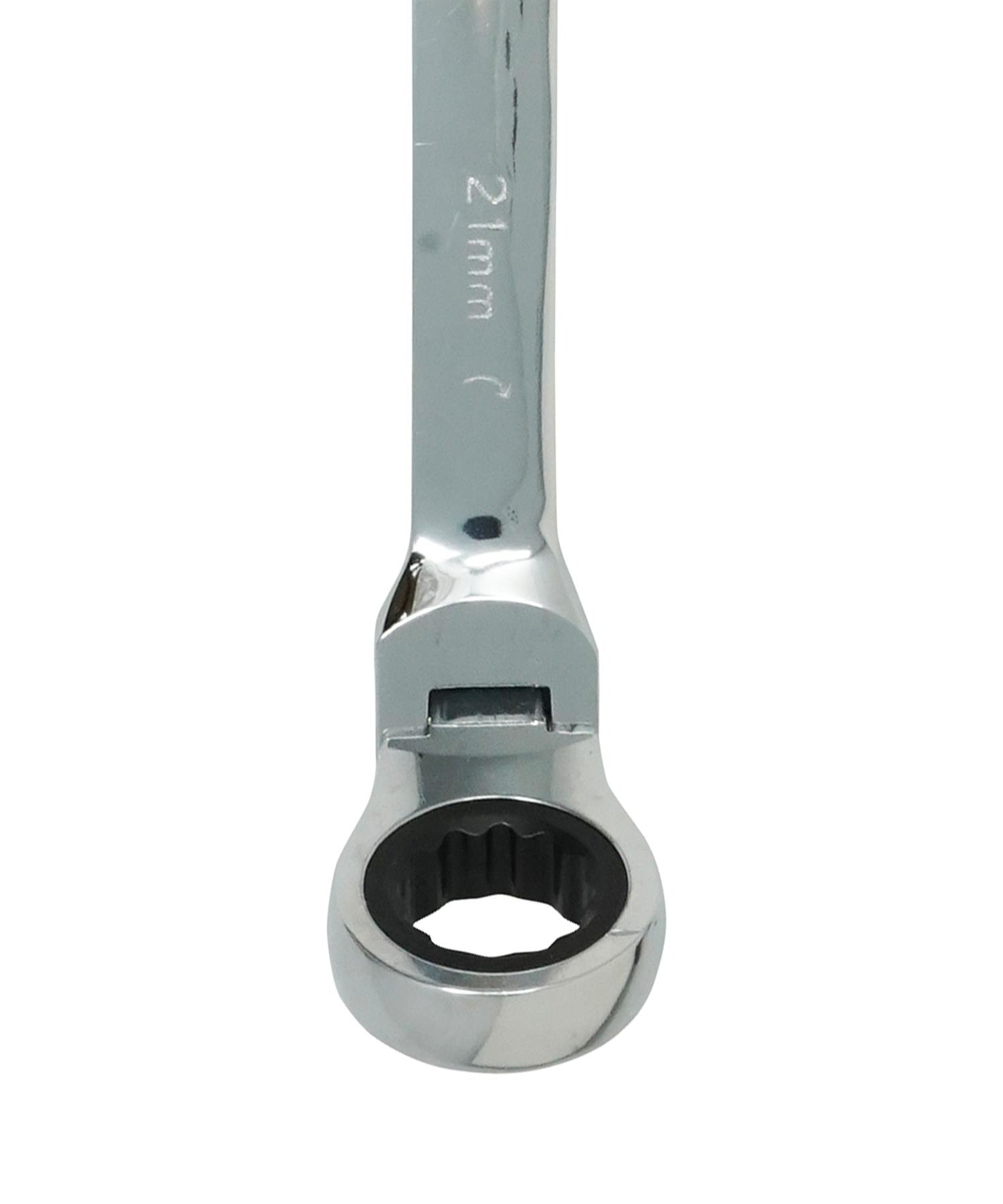 Flexible Head Ratchet Metric Spanner Open End & Ring Guaranteed 21mm By Dapetz - Dapetz