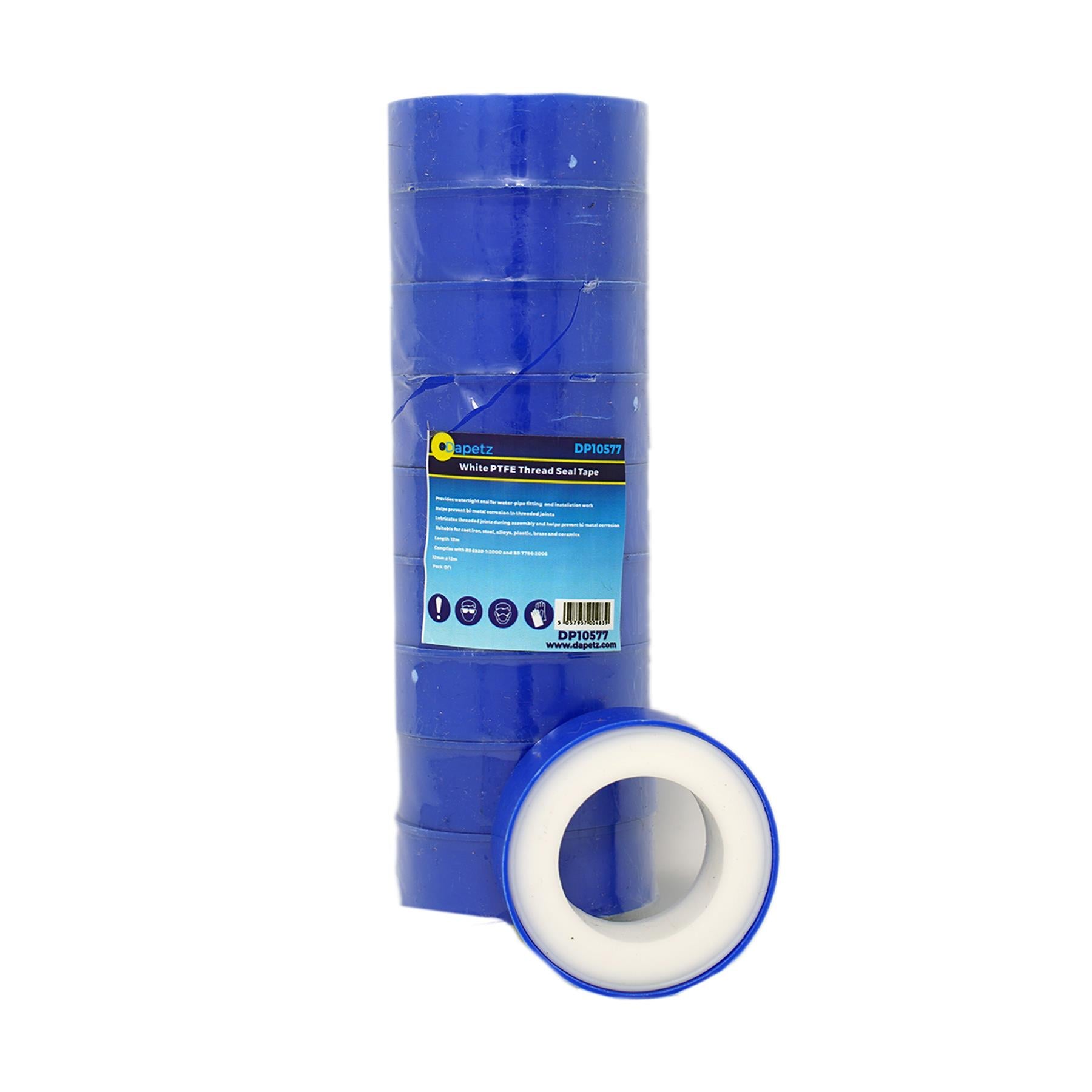 20 Pcs Ptfe Plumbing Plumbers White Ptfe Tape Threaded Seal Fitting Water