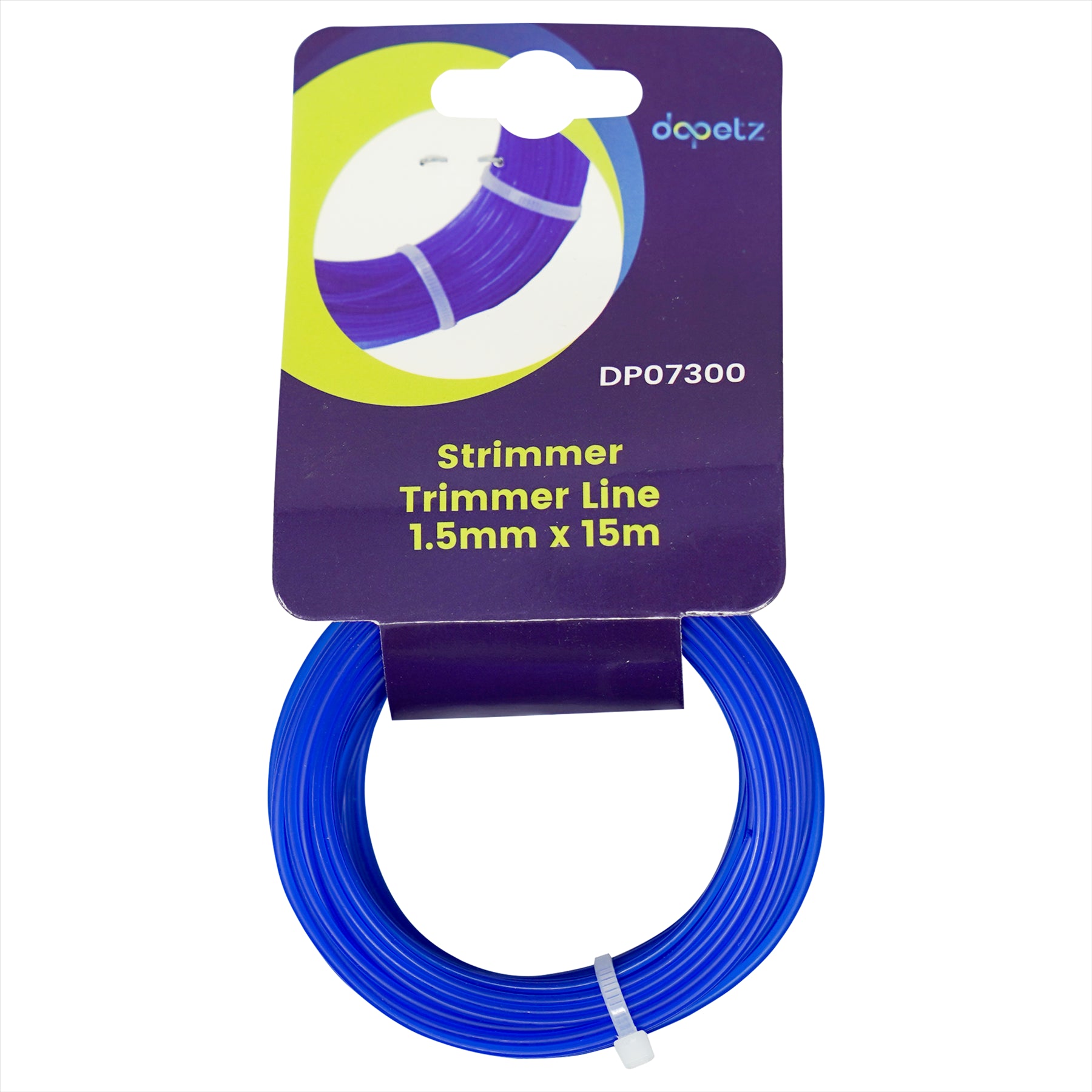 Blue Trimmer Strimmer Line Wire Cord Flymo/Bosch 1.5mm x 15m By Dapetz