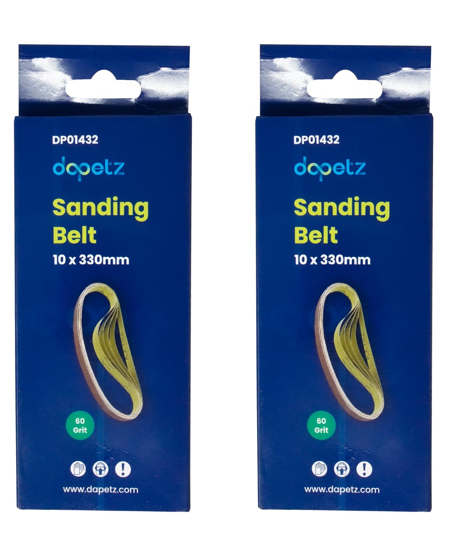 330mm x 10mm 60G Belt Power Finger File Sander Abrasive Sanding Belts 50pk