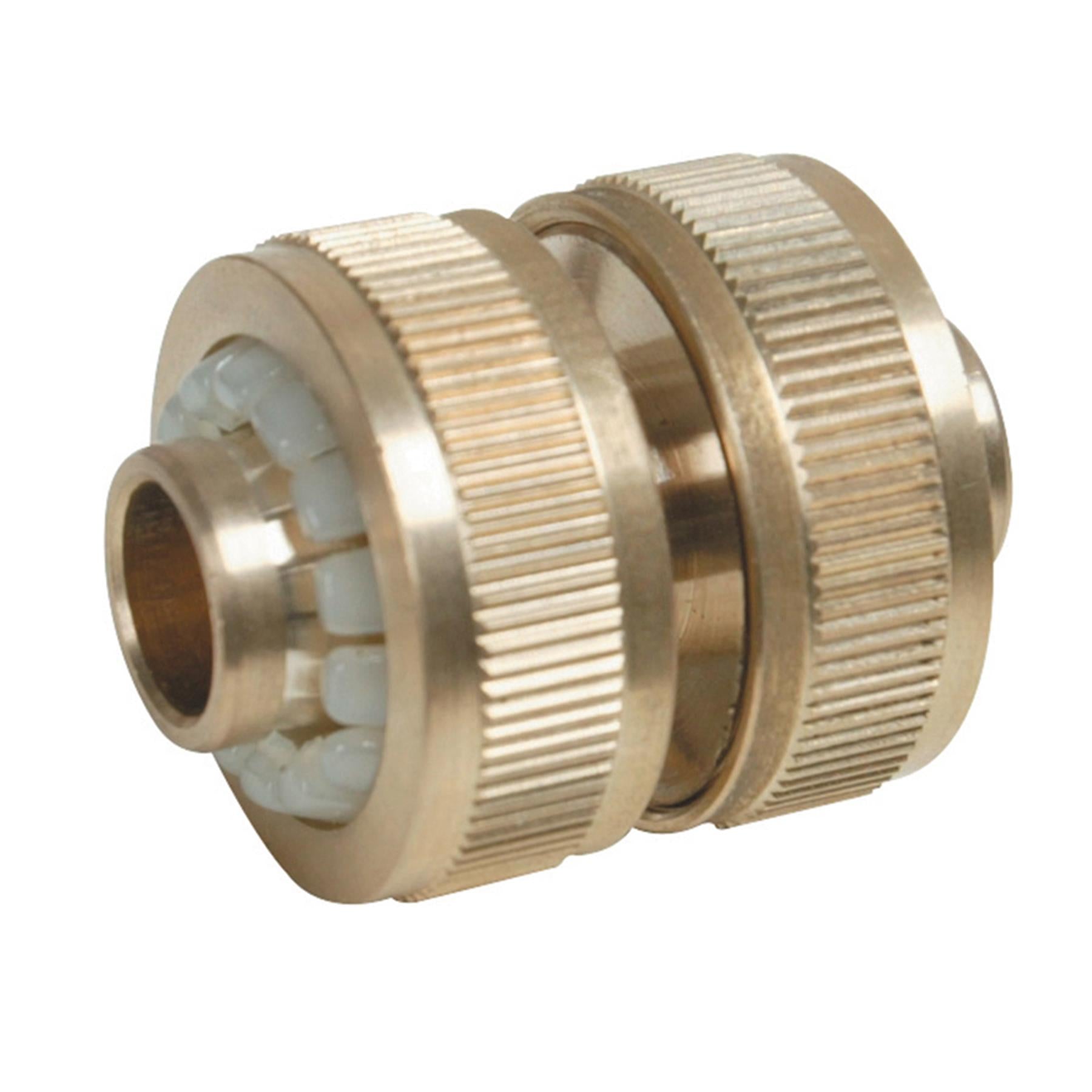 Dapetz Brass Hose Joiner Connector 1/2"  Garden Water Hose Pipe Repair Adaptor Fitting