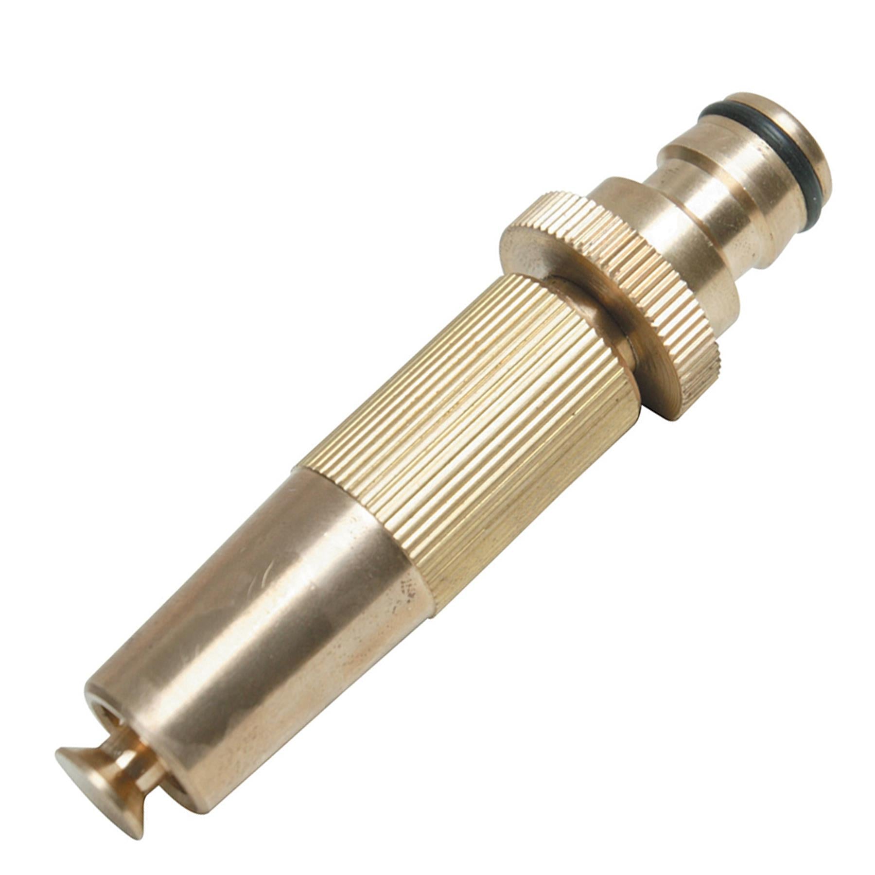 Solid Quick Connect Adjustable Brass Hose Nozzle Strong For Garden Plumbing Use By Dapetz