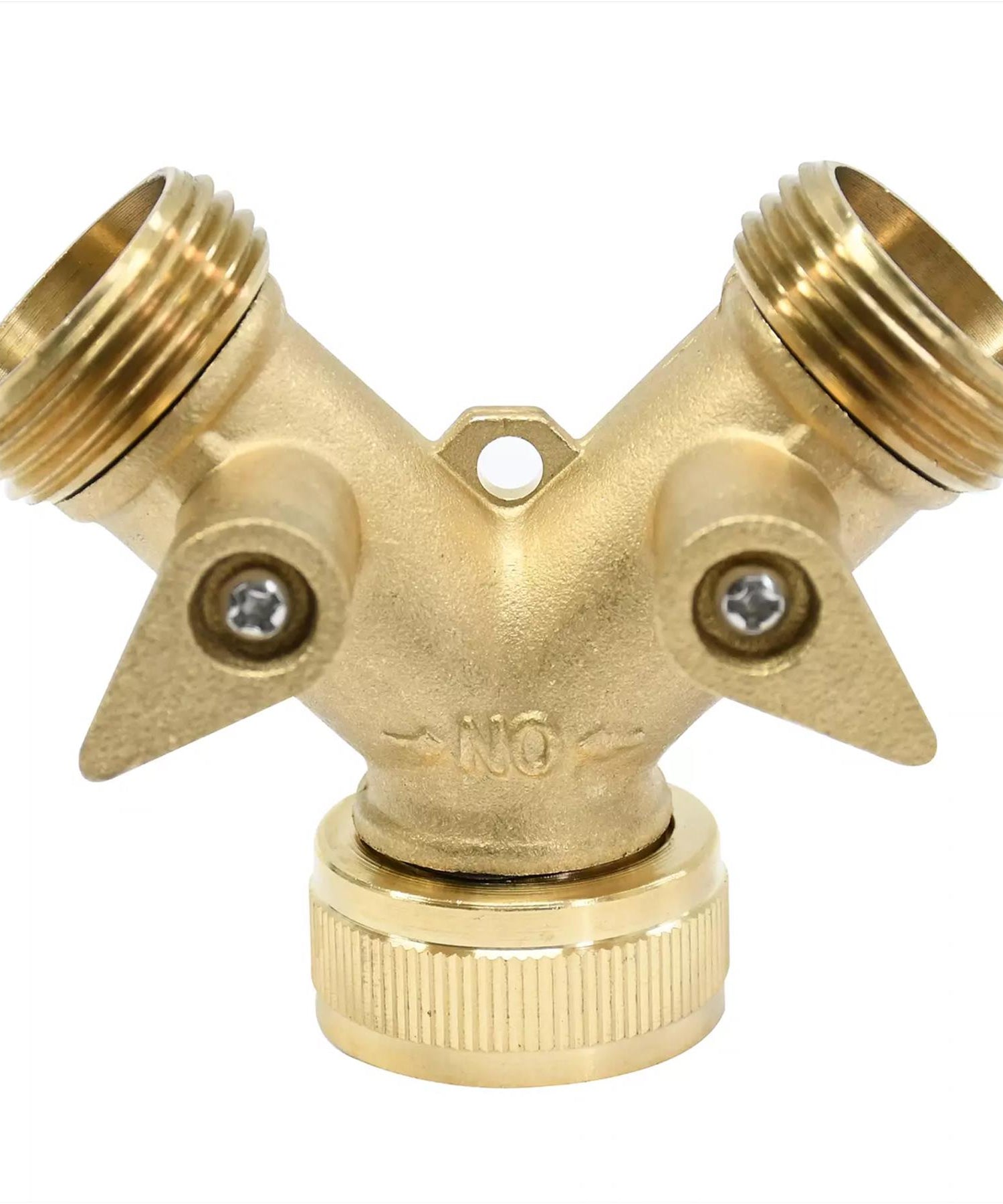 Hose Pipe Valve Splitter Connector Adaptor Brass 2 Quick Connector Set By Dapetz