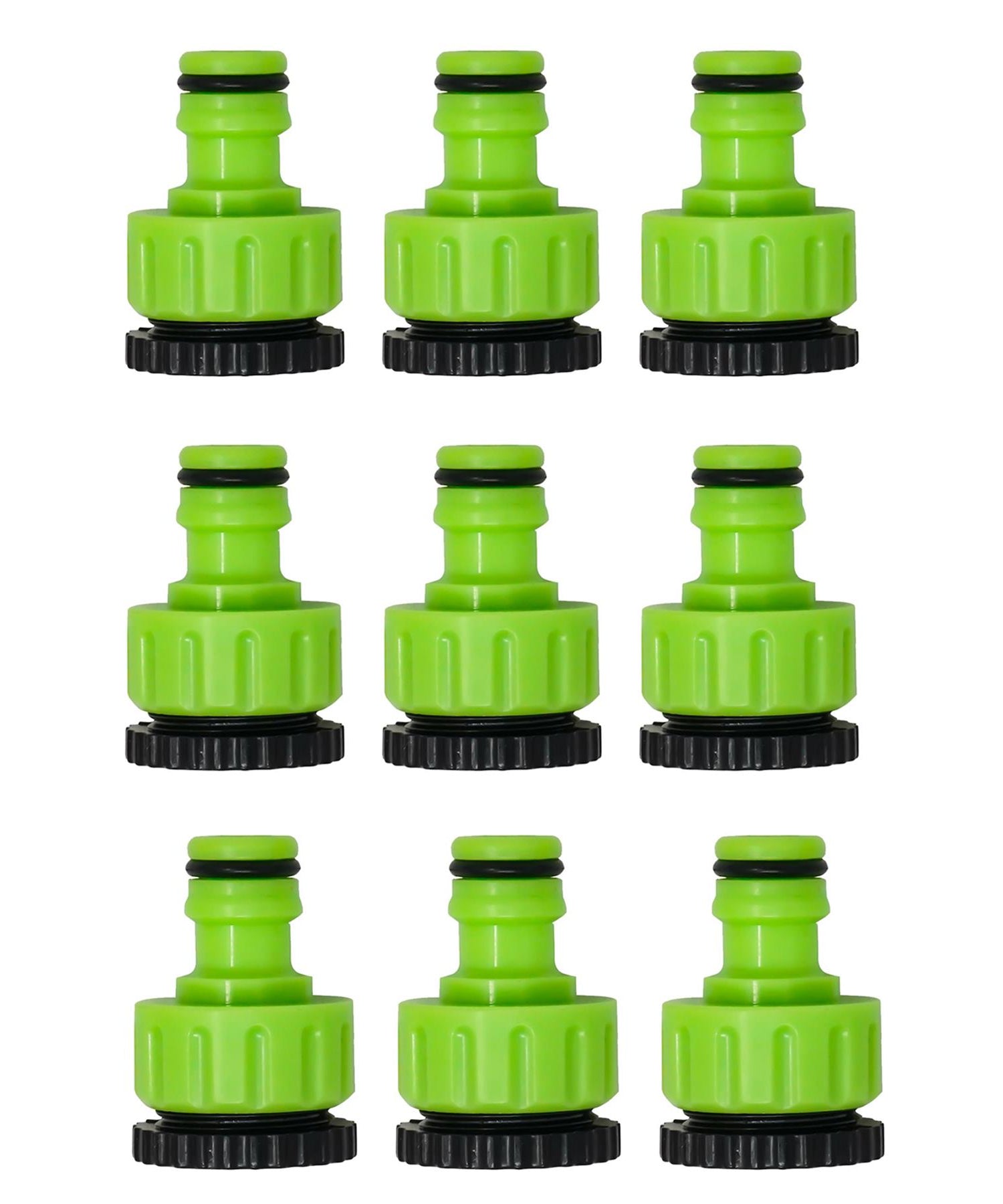 9x 1/2"-3/4" Tap Connector Adaptor Garden Hose Pipe Adapter Screw Threaded